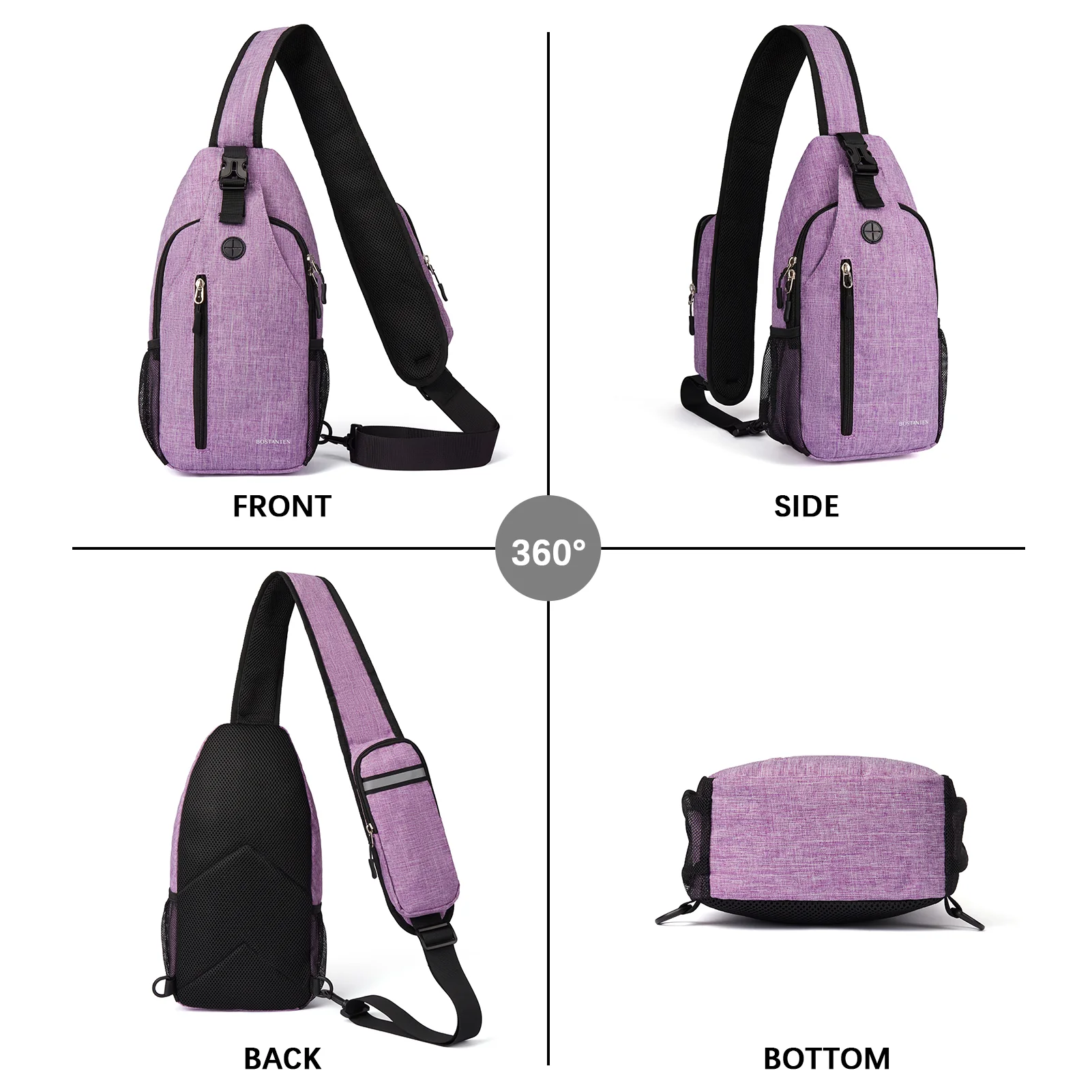 Nova Sling Bag with Cell Phone Security Organizer - Image 52