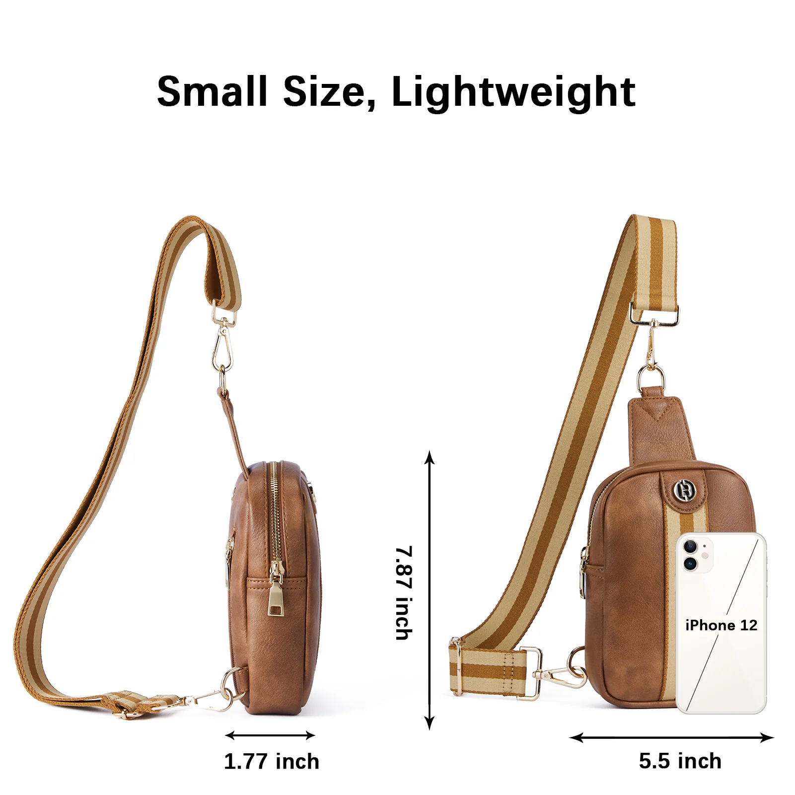 Aurora Removable Patchwork Color Guitar Strap Sling Bag - Image 12