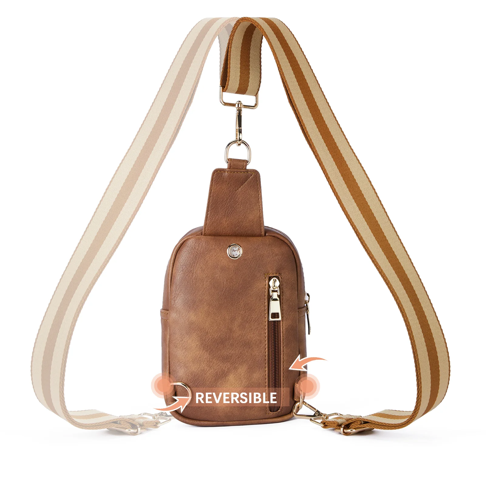 Aurora Removable Patchwork Color Guitar Strap Sling Bag - Image 16