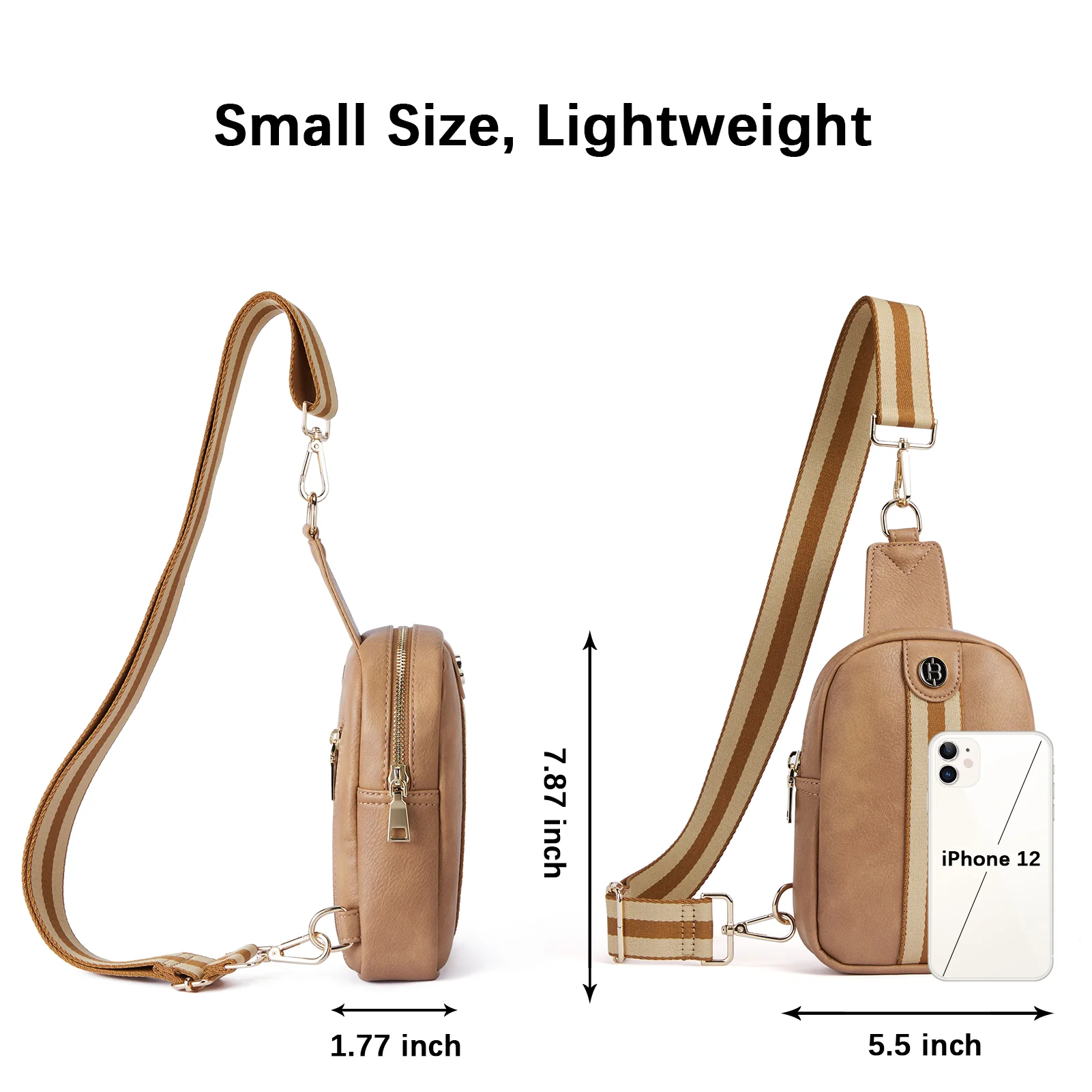 Aurora Removable Patchwork Color Guitar Strap Sling Bag - Image 21