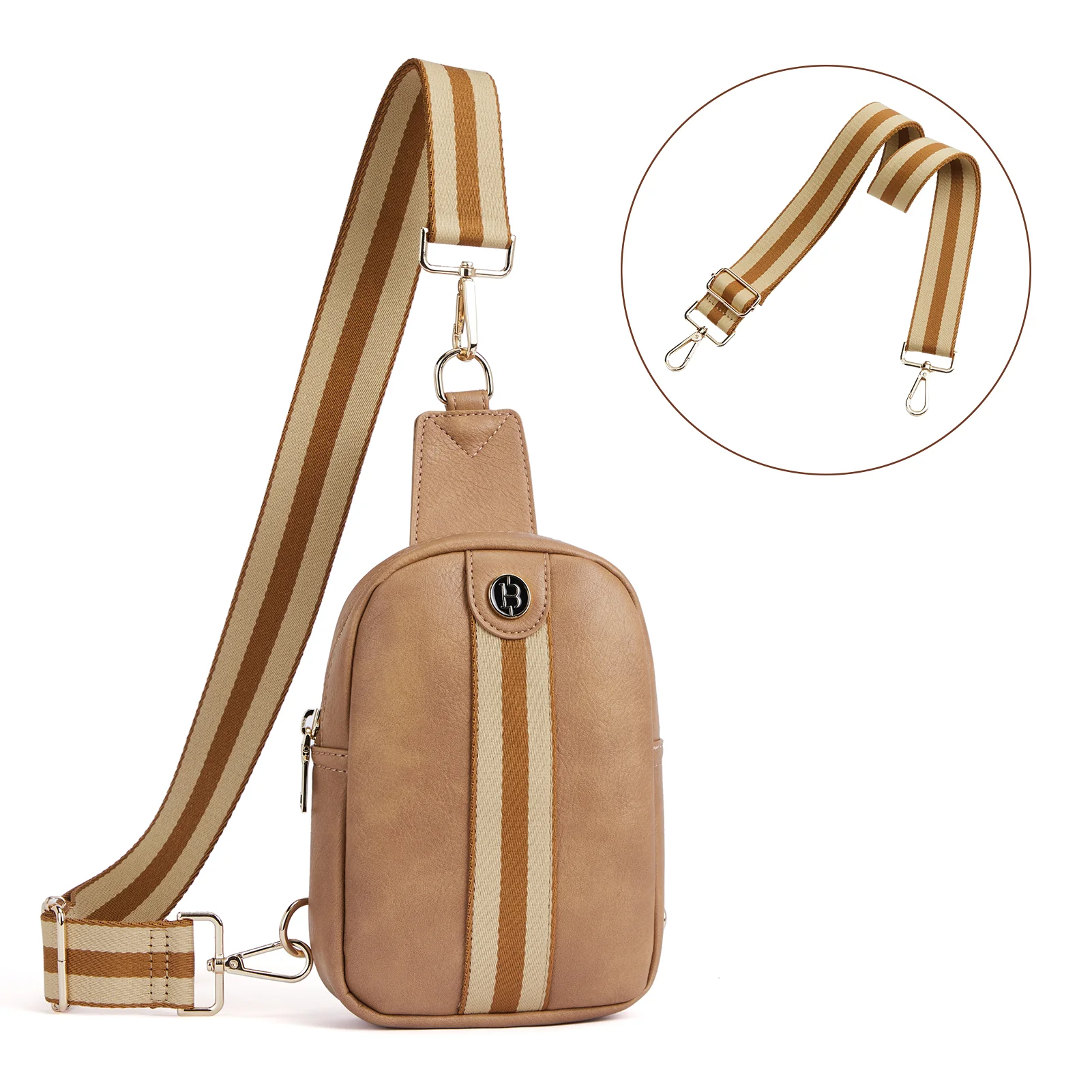 Aurora Removable Patchwork Color Guitar Strap Sling Bag - Image 27