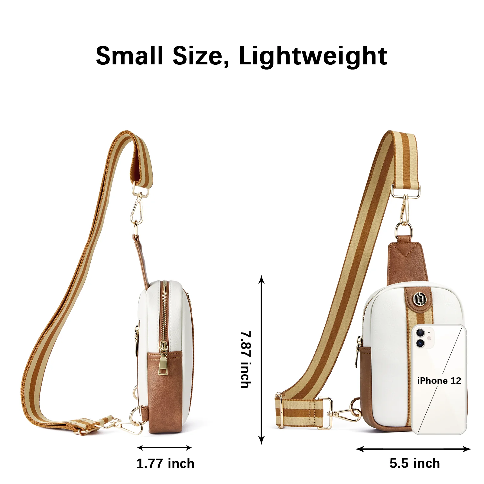 Aurora Removable Patchwork Color Guitar Strap Sling Bag - Image 3