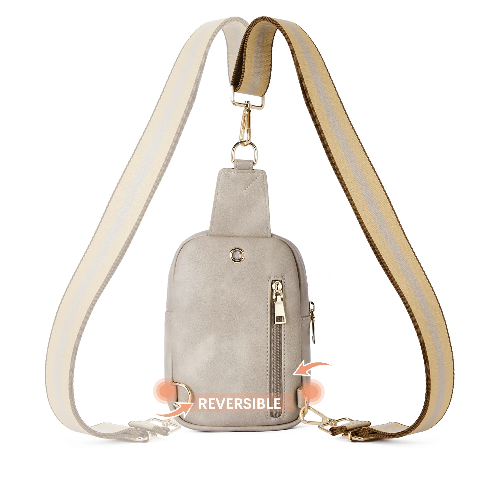 Aurora Removable Patchwork Color Guitar Strap Sling Bag - Image 35