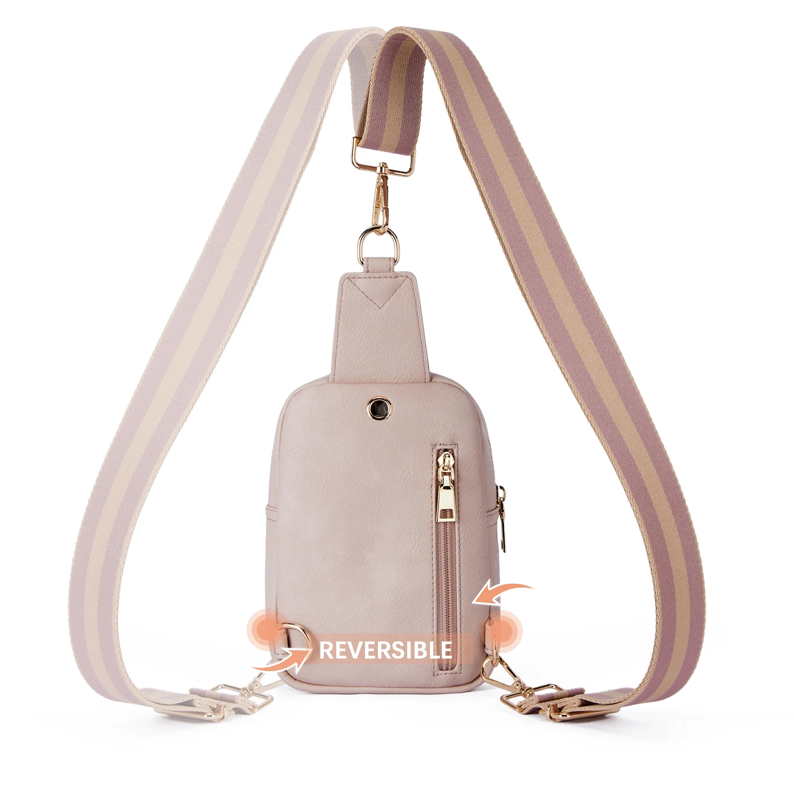 Aurora Removable Patchwork Color Guitar Strap Sling Bag - Image 45