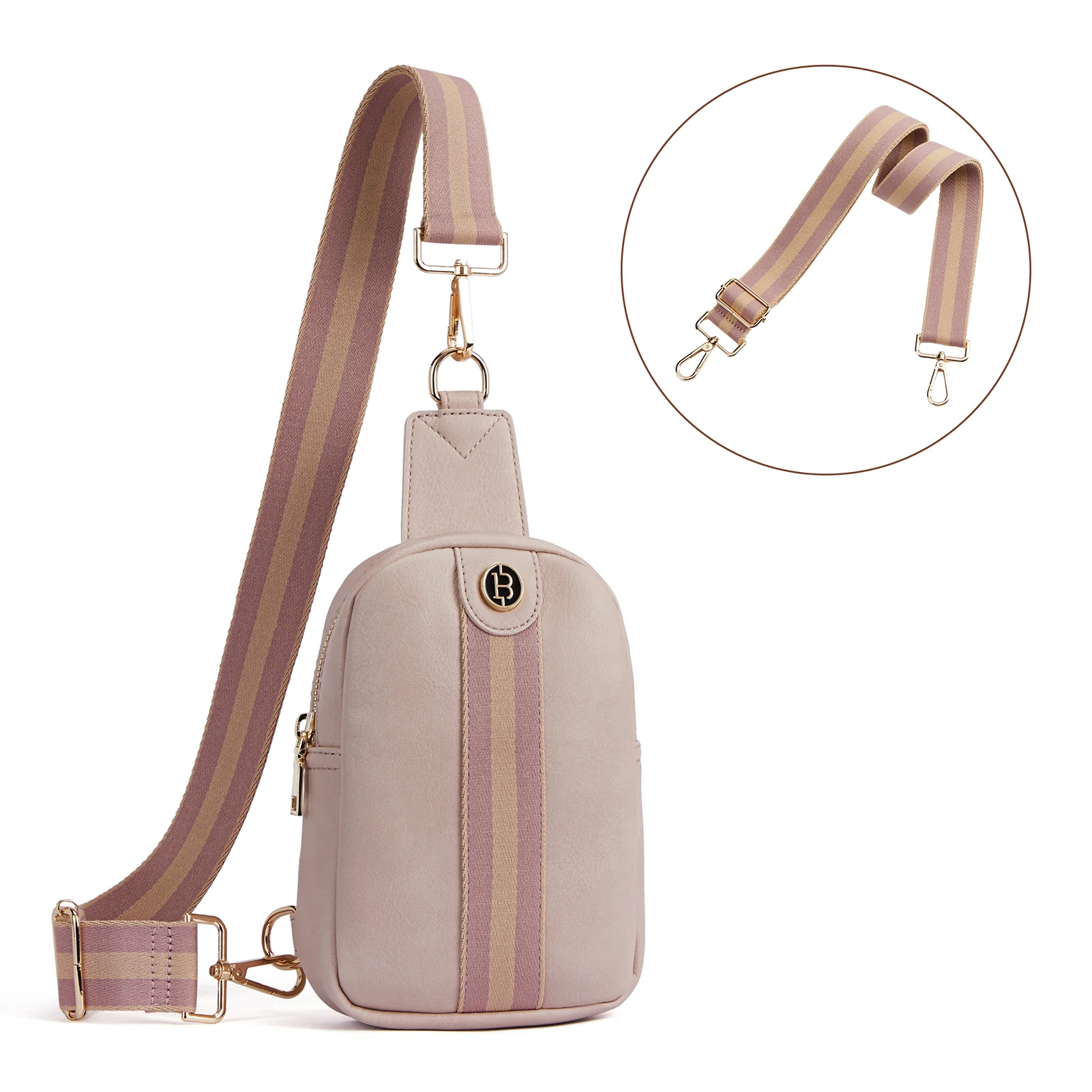Aurora Removable Patchwork Color Guitar Strap Sling Bag - Image 47