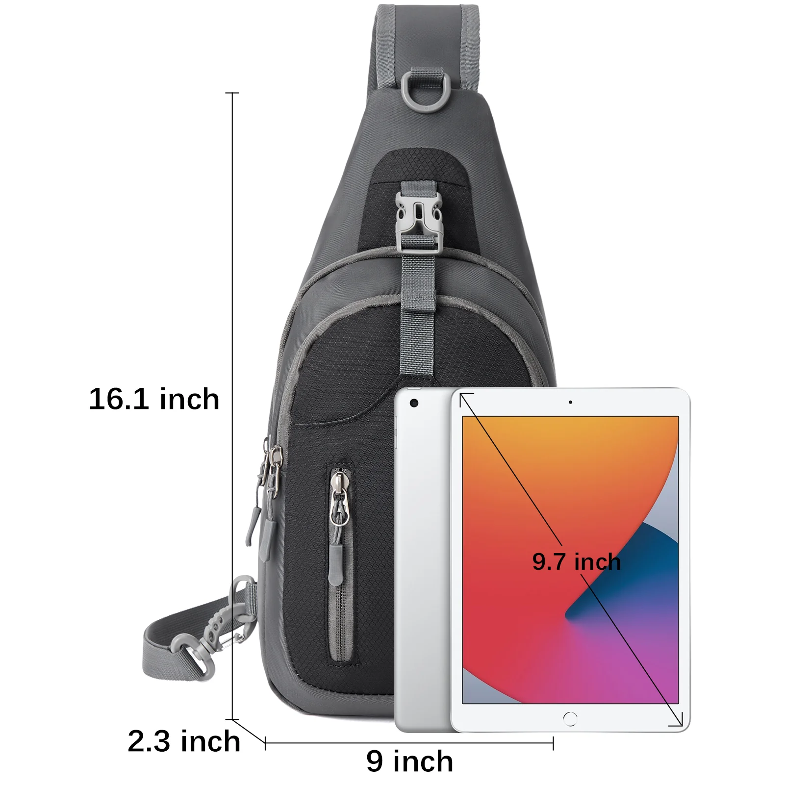 Nova Multi Pocket Hiking Chest Bag - Image 10