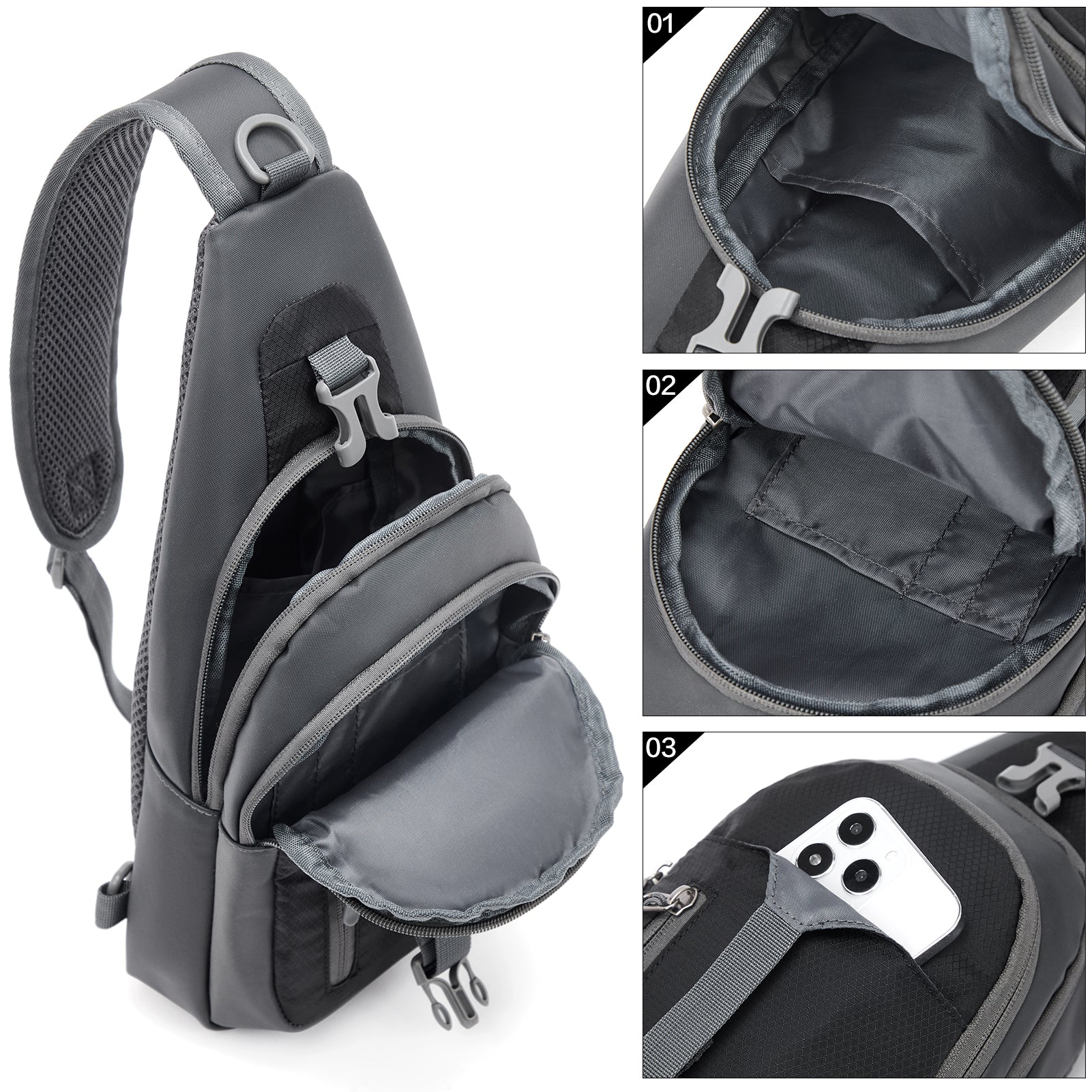 Nova Multi Pocket Hiking Chest Bag - Image 11
