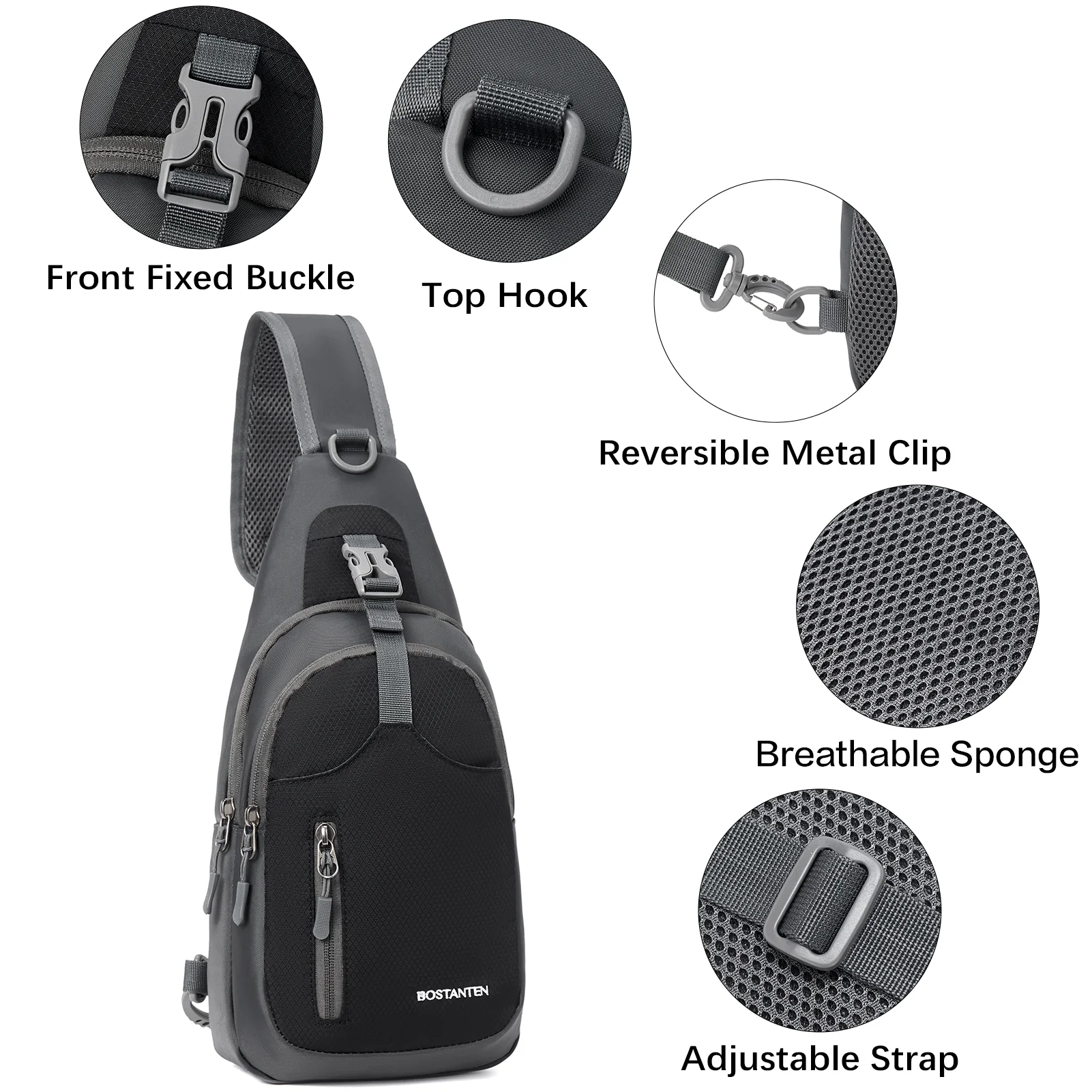 Nova Multi Pocket Hiking Chest Bag - Image 14