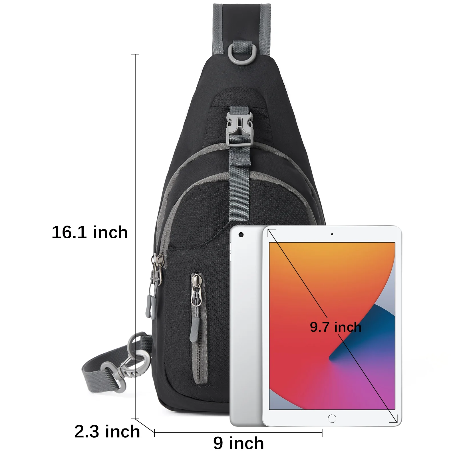 Nova Multi Pocket Hiking Chest Bag - Image 3