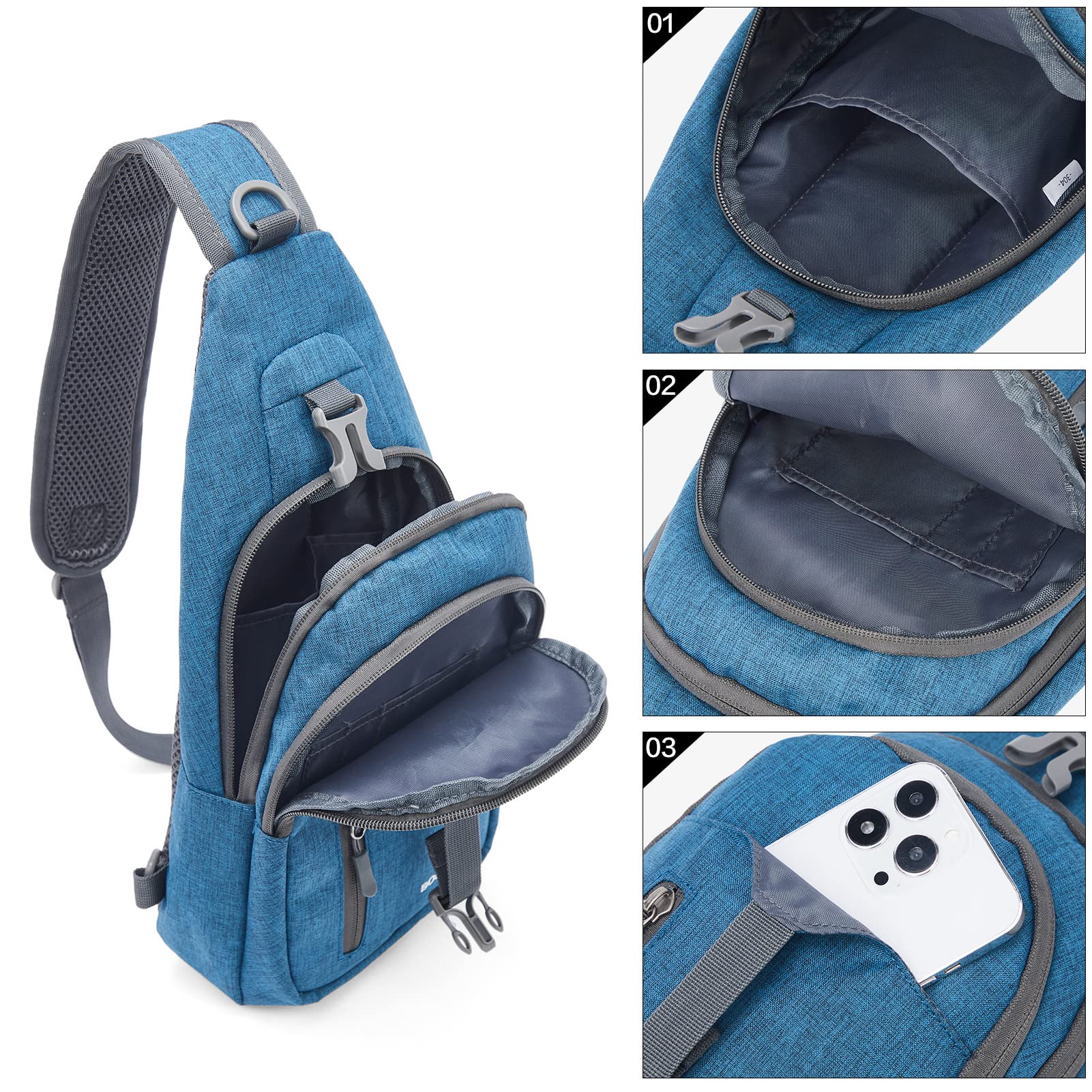Nova Multi Pocket Hiking Chest Bag - Image 35
