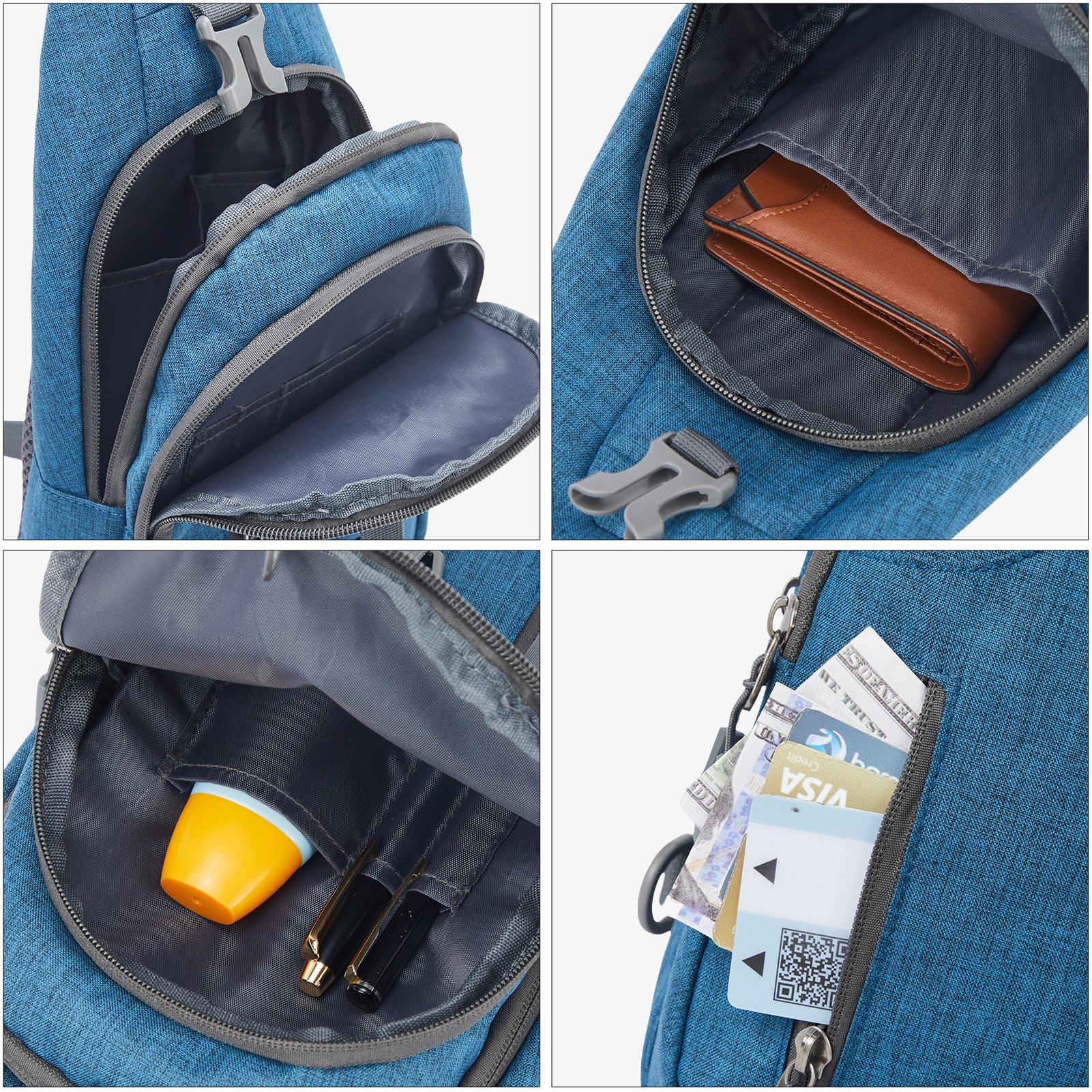 Nova Multi Pocket Hiking Chest Bag - Image 36