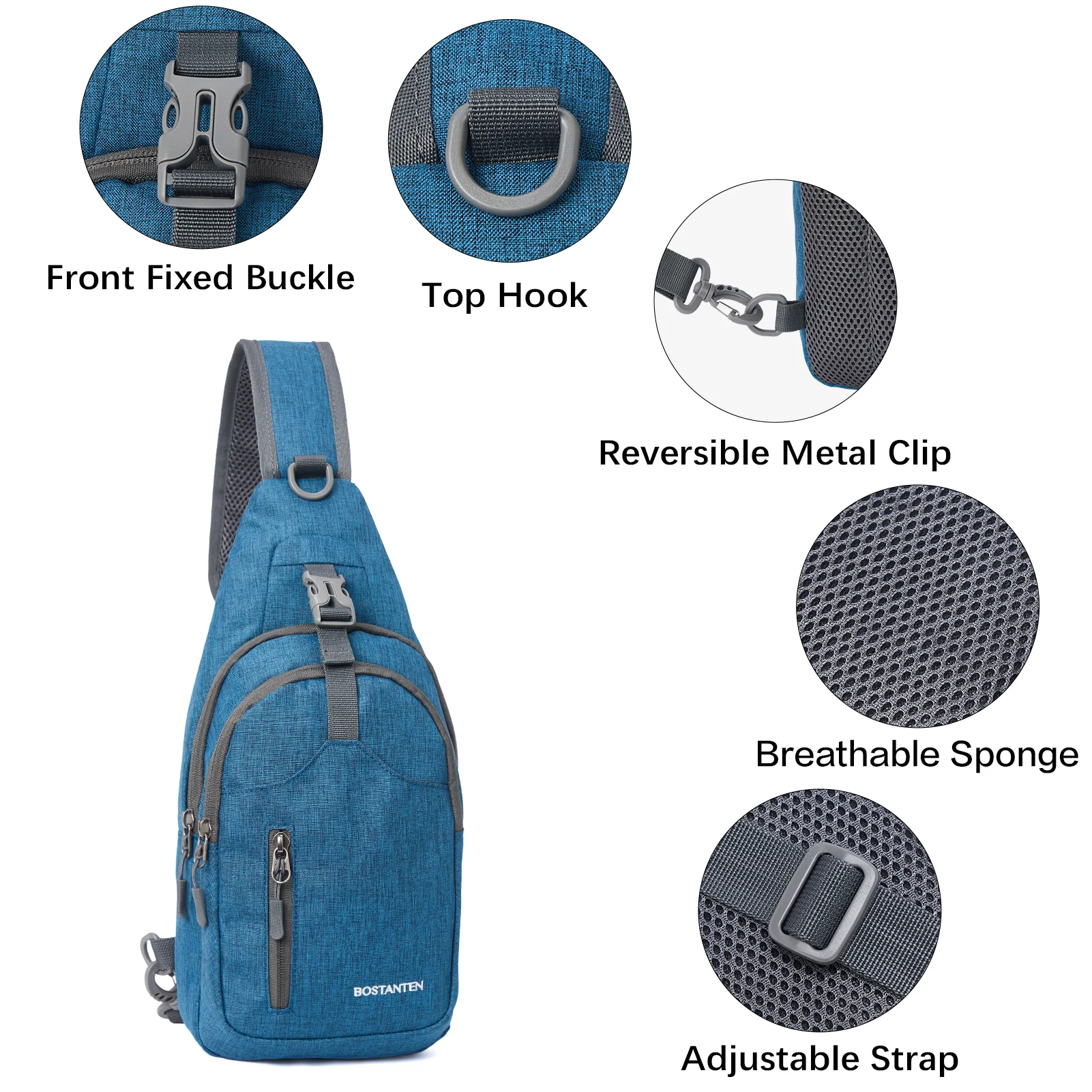 Nova Multi Pocket Hiking Chest Bag - Image 38