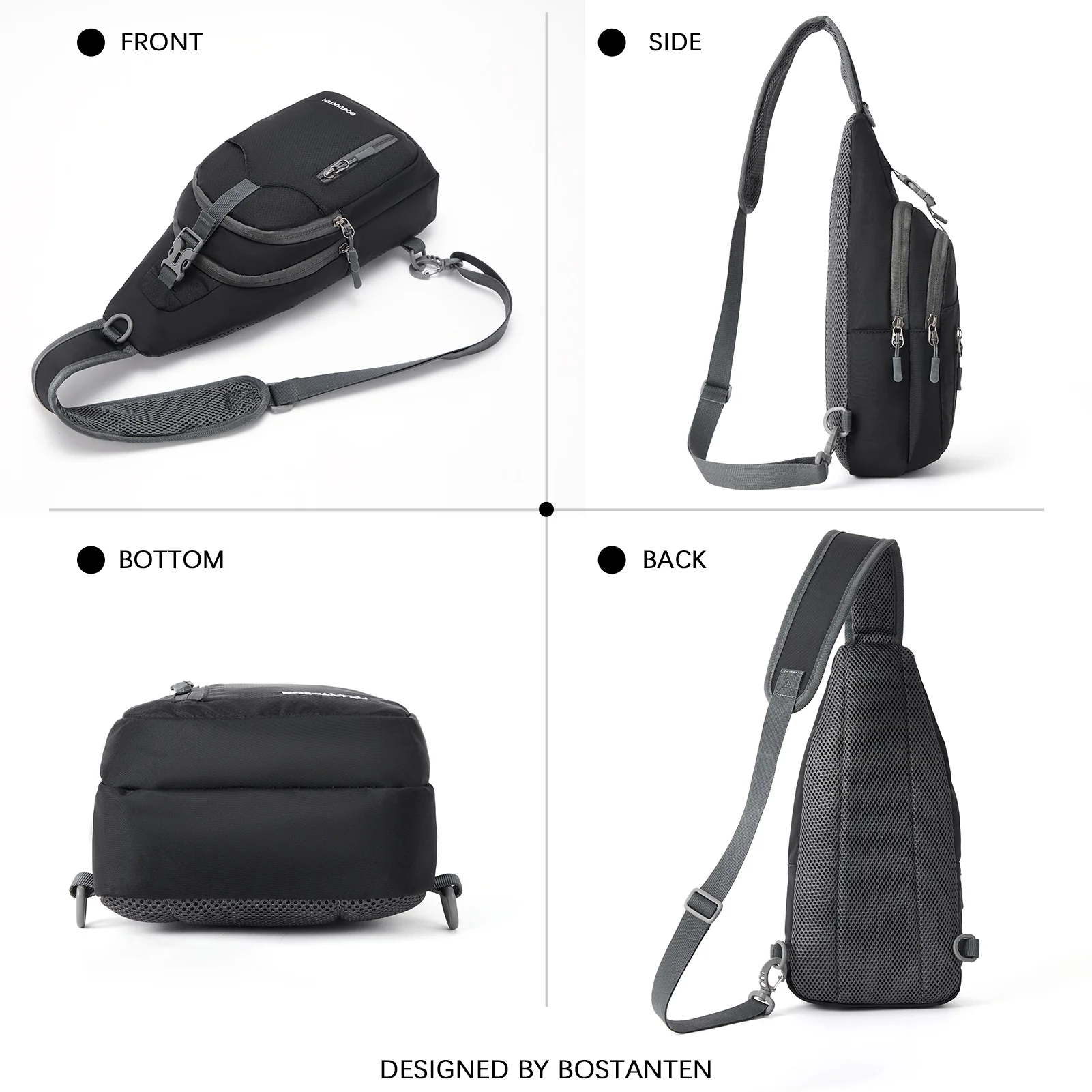 Nova Multi Pocket Hiking Chest Bag - Image 6