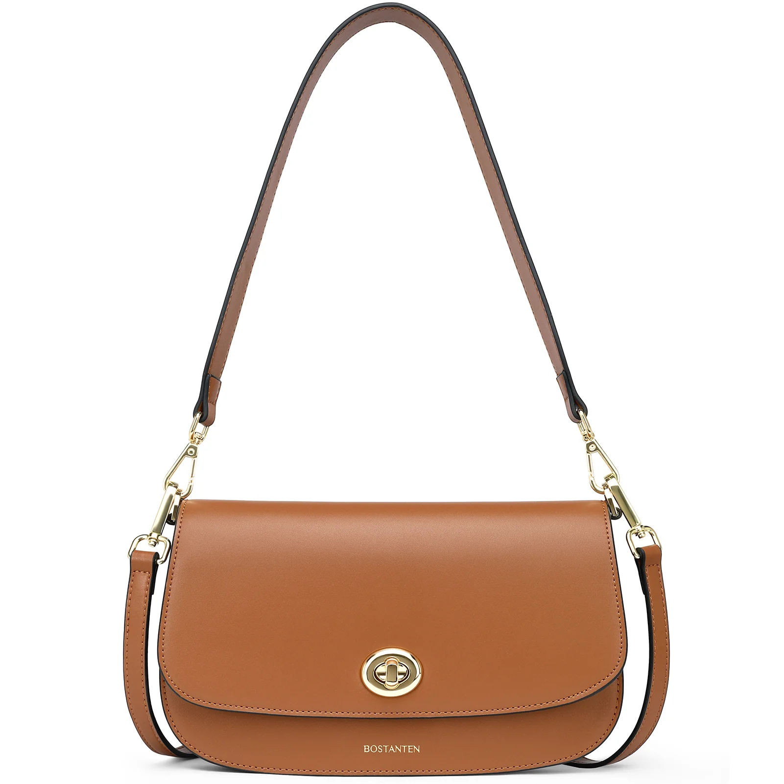 BOSTANTEN Small Crossbody Bag for Women Leather Top-handle Handbag Designer Shouldr Purse - Image 10