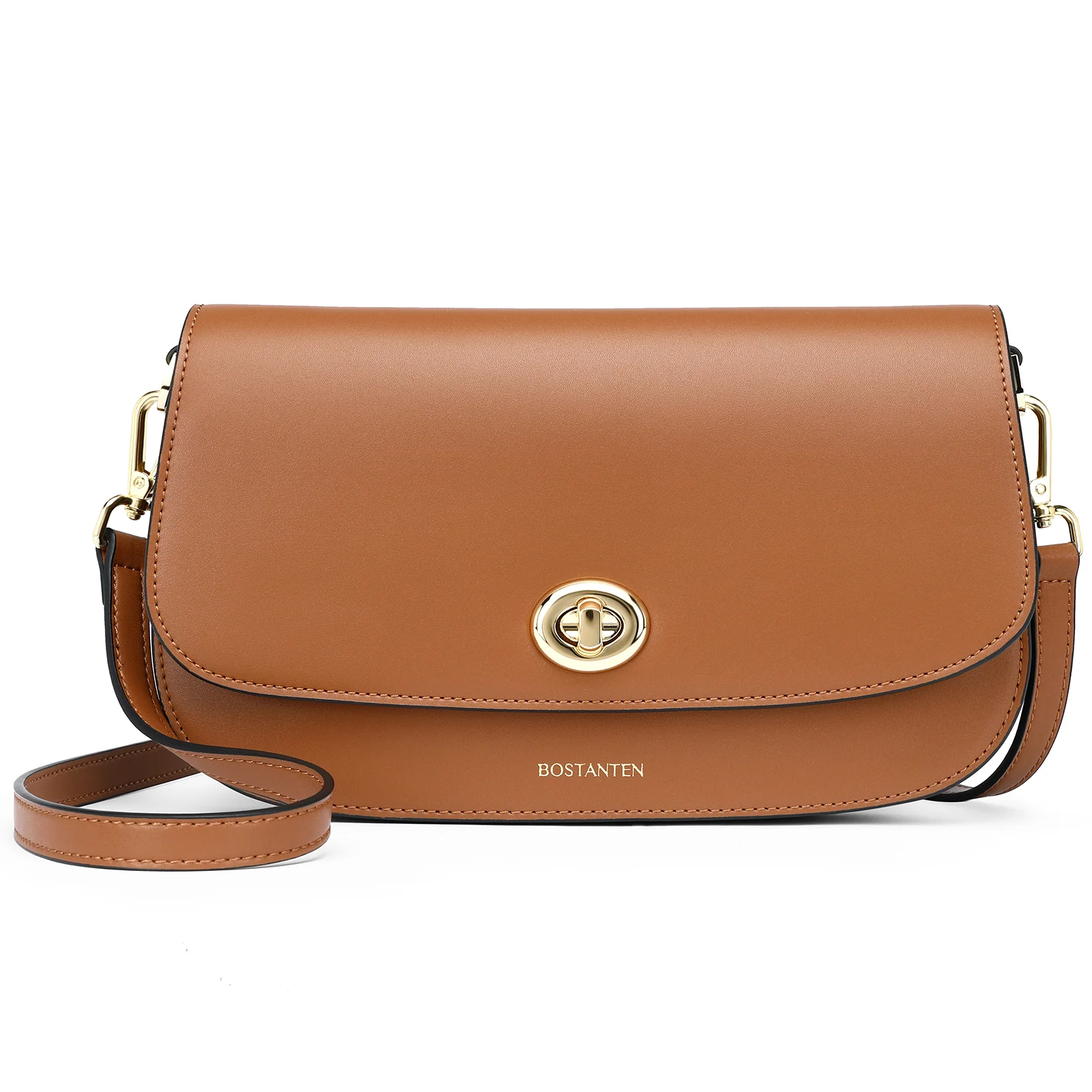 BOSTANTEN Small Crossbody Bag for Women Leather Top-handle Handbag Designer Shouldr Purse - Image 12