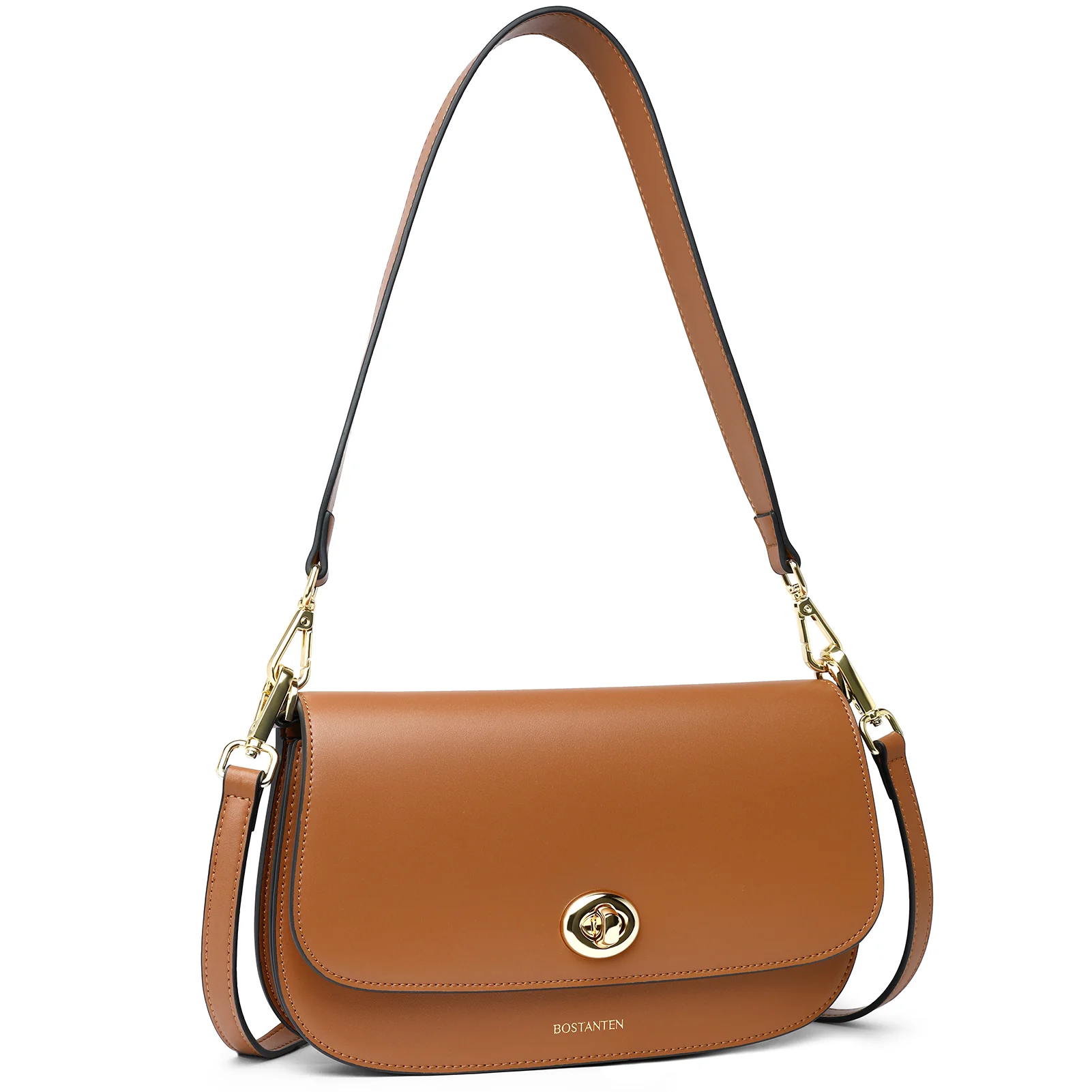 BOSTANTEN Small Crossbody Bag for Women Leather Top-handle Handbag Designer Shouldr Purse - Image 13
