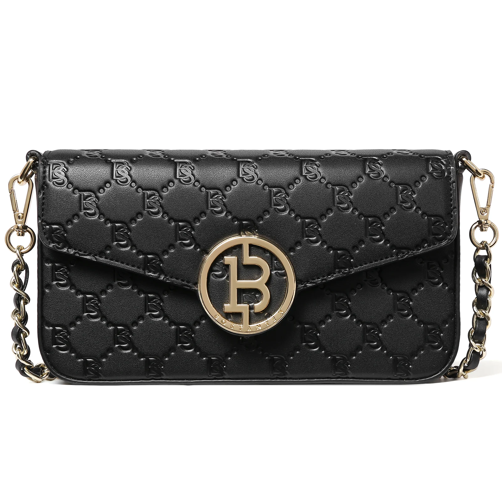 BOSTANTEN Small Crossbody Bags for Women Quilted Leather Designer Shoulder Bag with Chain Strap