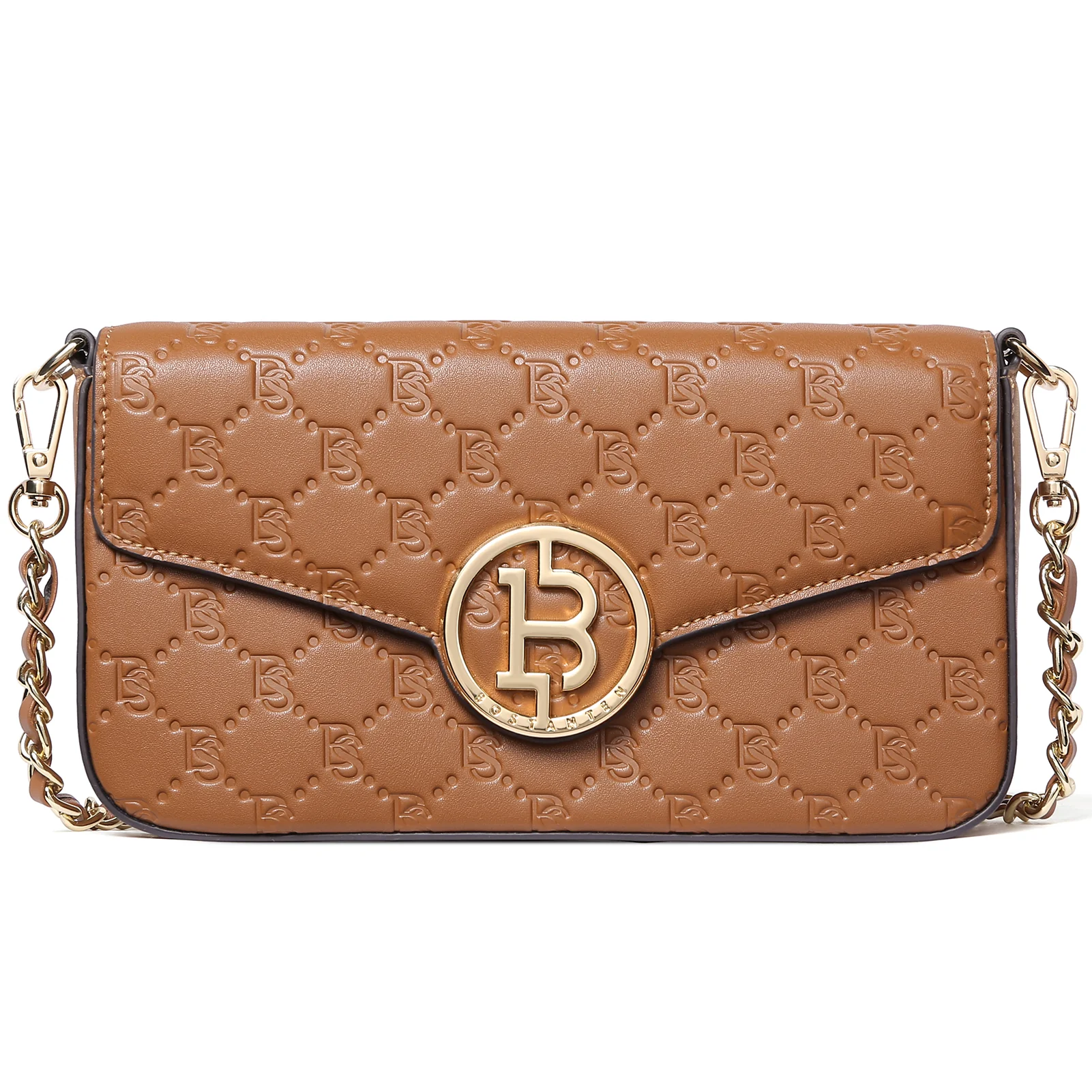BOSTANTEN Small Crossbody Bags for Women Quilted Leather Designer Shoulder Bag with Chain Strap - Image 7