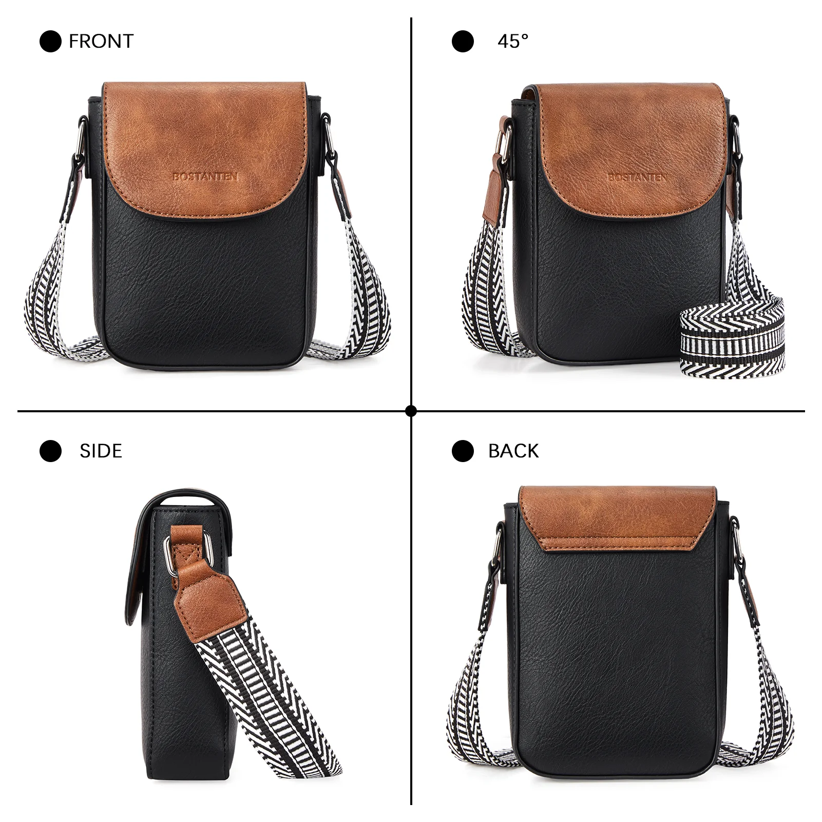 Phone Crossbody Bag - Magnetic Front Flap - Image 17