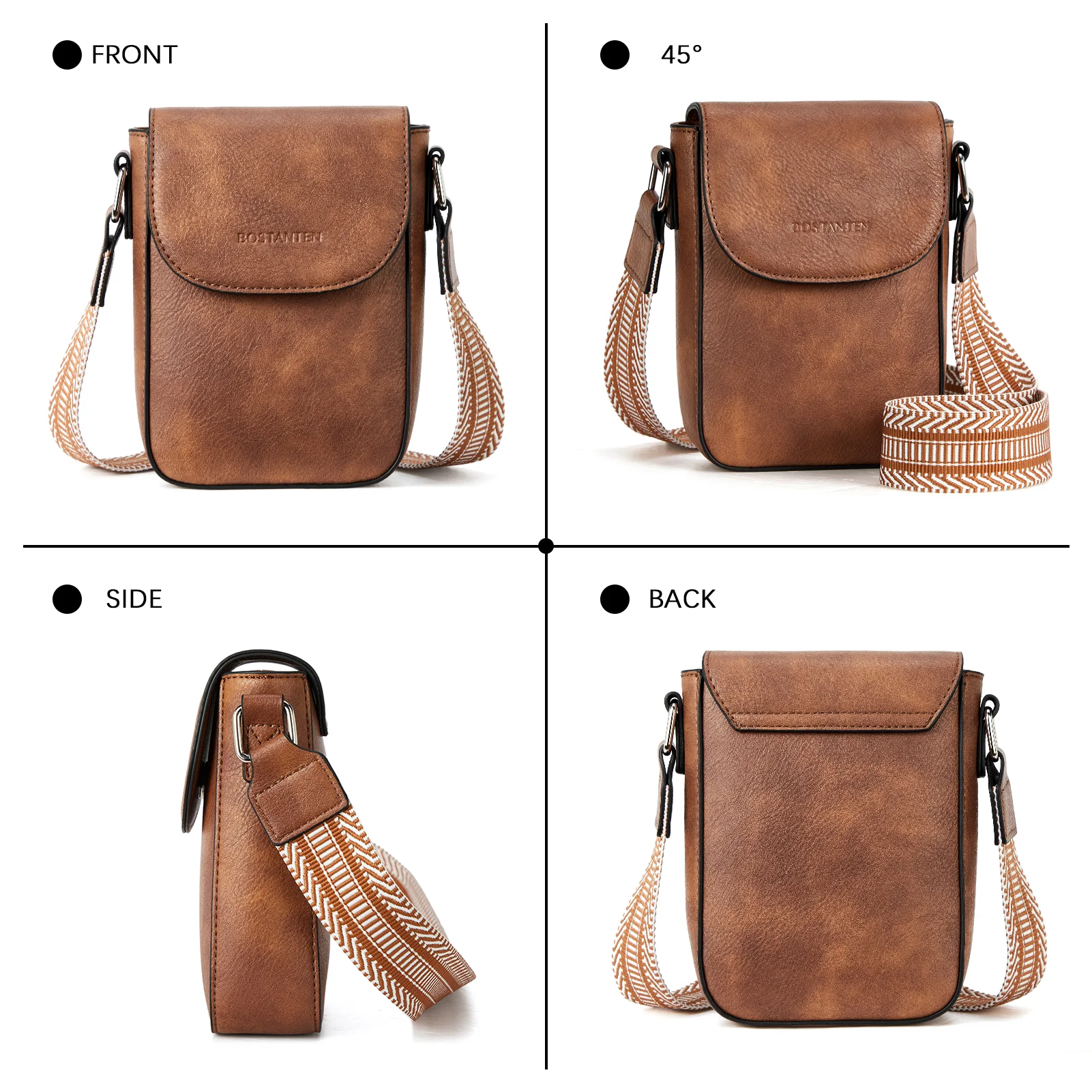 Phone Crossbody Bag - Magnetic Front Flap - Image 26