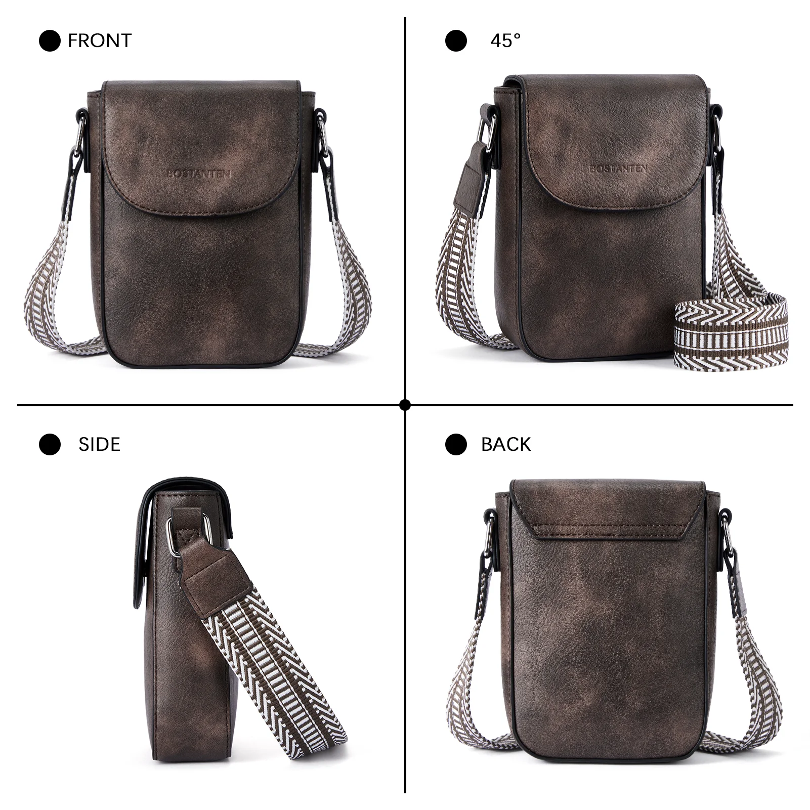 Phone Crossbody Bag - Magnetic Front Flap - Image 41