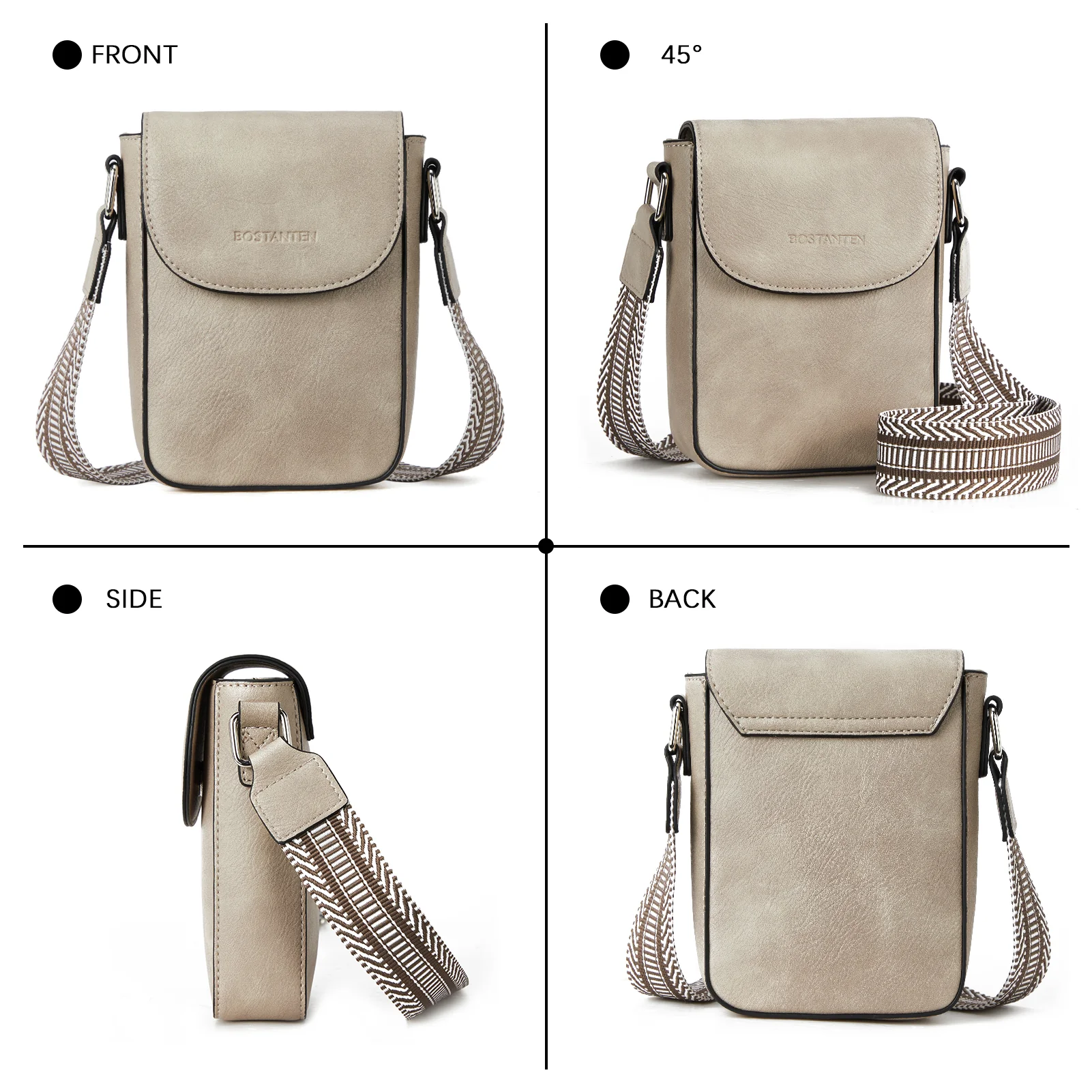 Phone Crossbody Bag - Magnetic Front Flap - Image 49