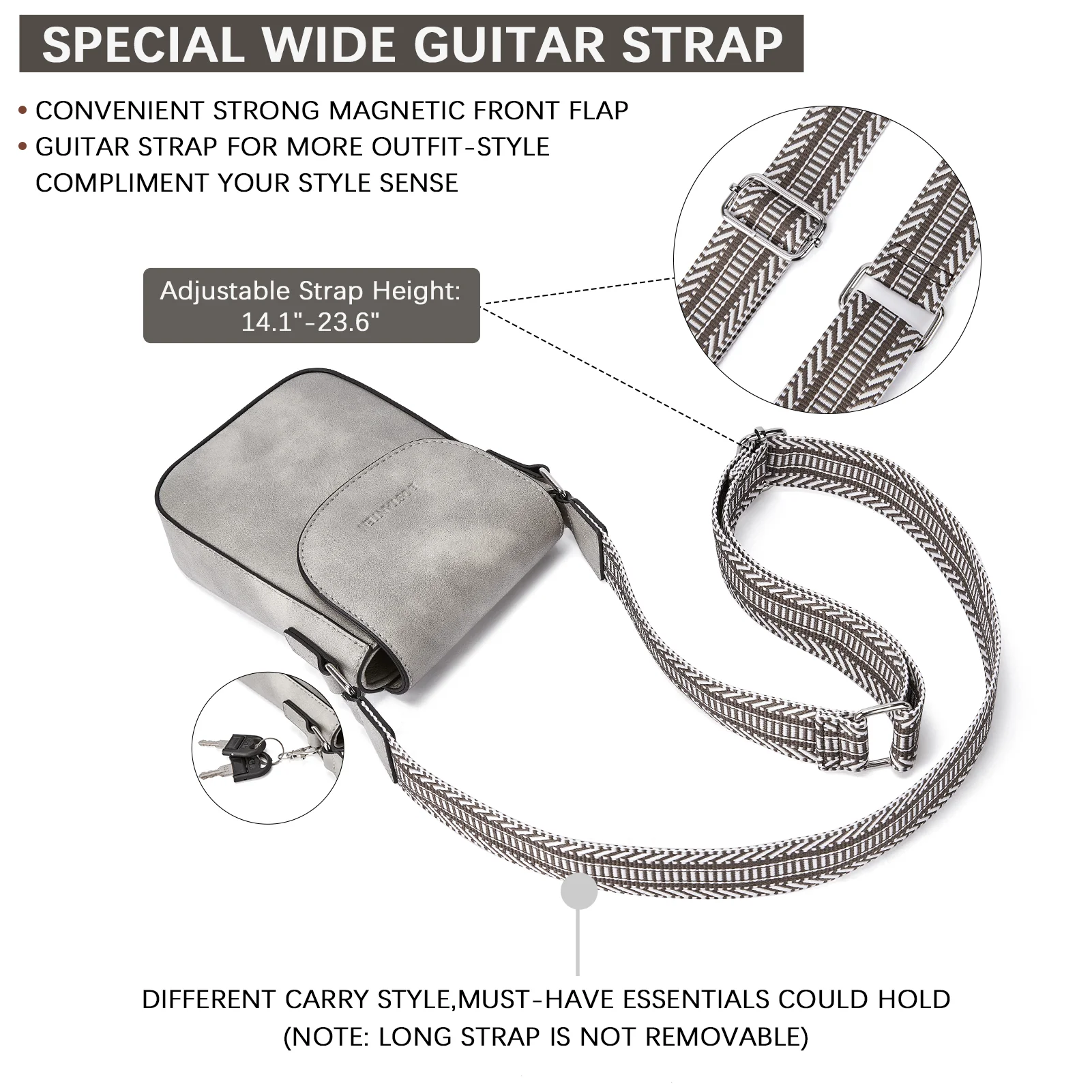Phone Crossbody Bag - Magnetic Front Flap - Image 54