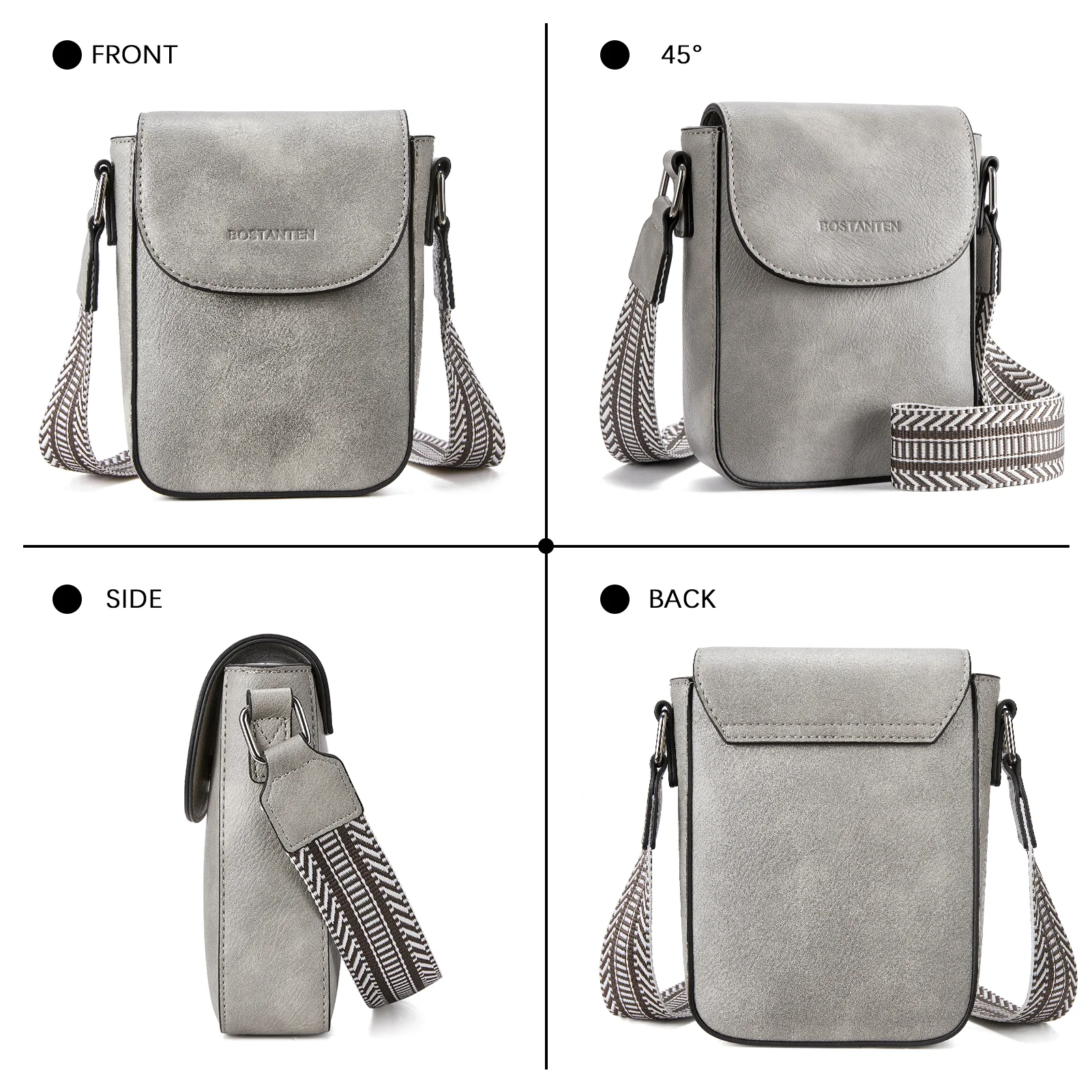 Phone Crossbody Bag - Magnetic Front Flap - Image 55