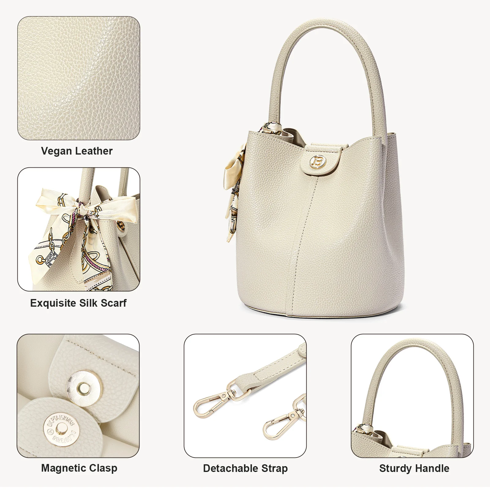 Harper Jones Bucket Bag – Chic Elegance with Versatile Style - Image 14