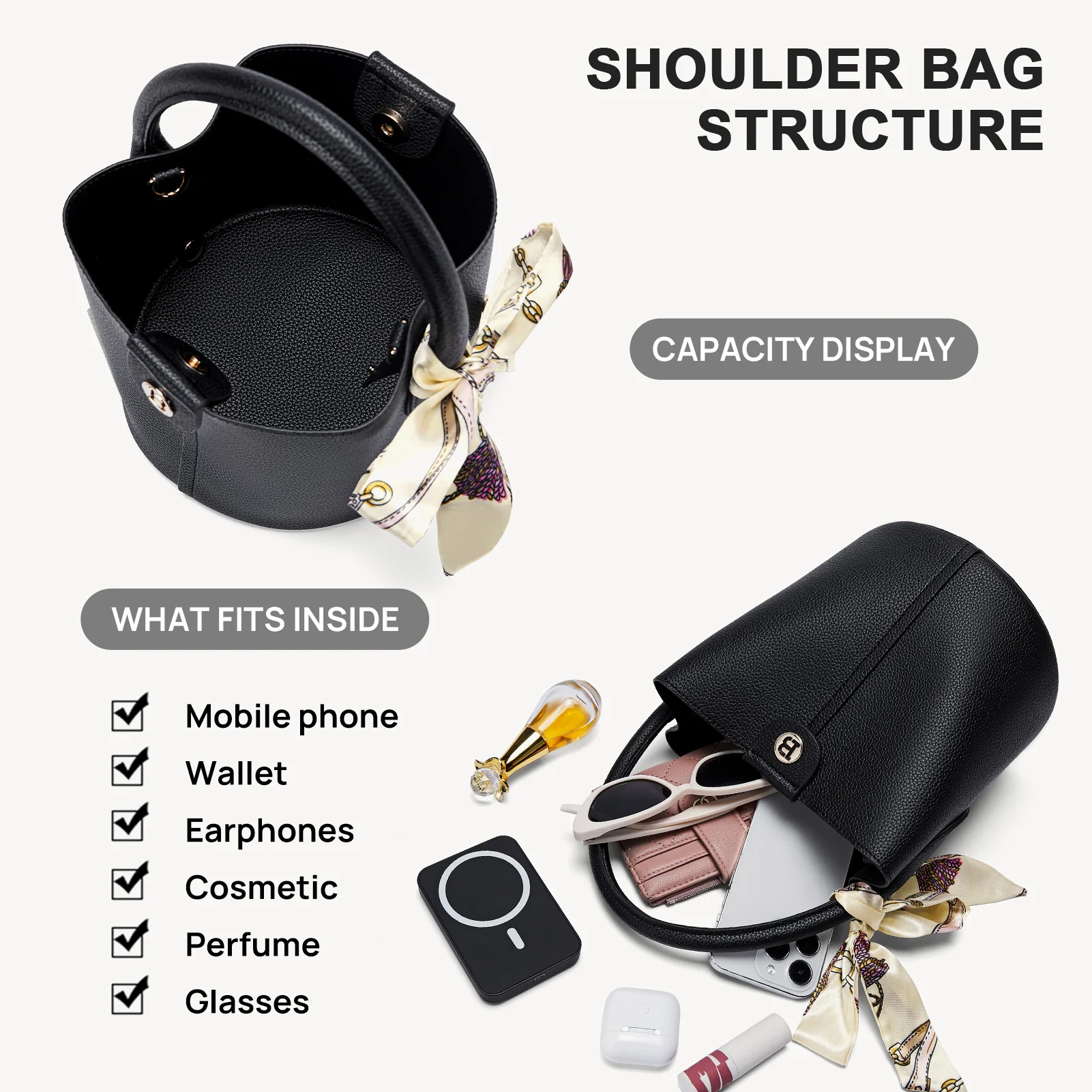 Harper Jones Bucket Bag – Chic Elegance with Versatile Style - Image 21