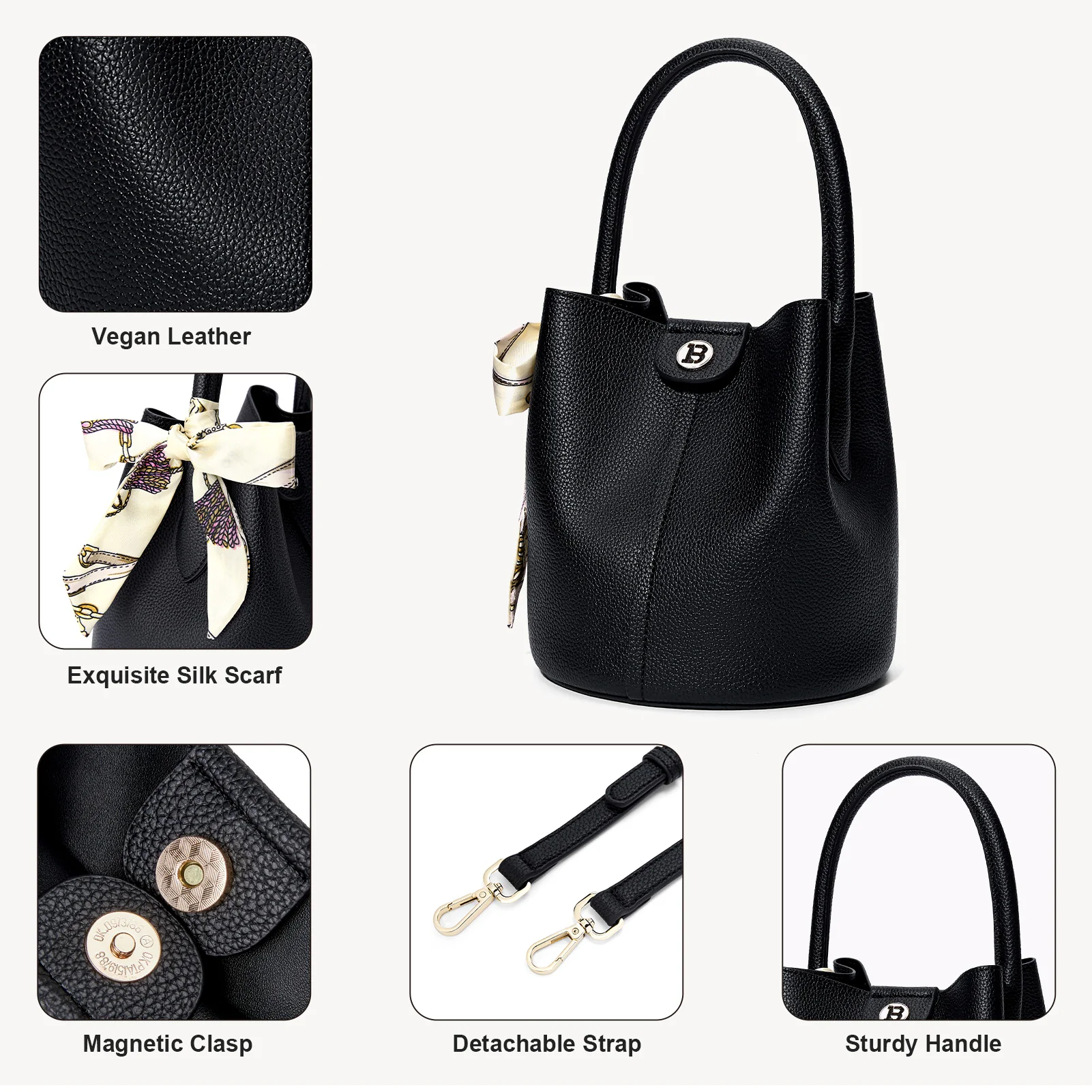 Harper Jones Bucket Bag – Chic Elegance with Versatile Style - Image 22