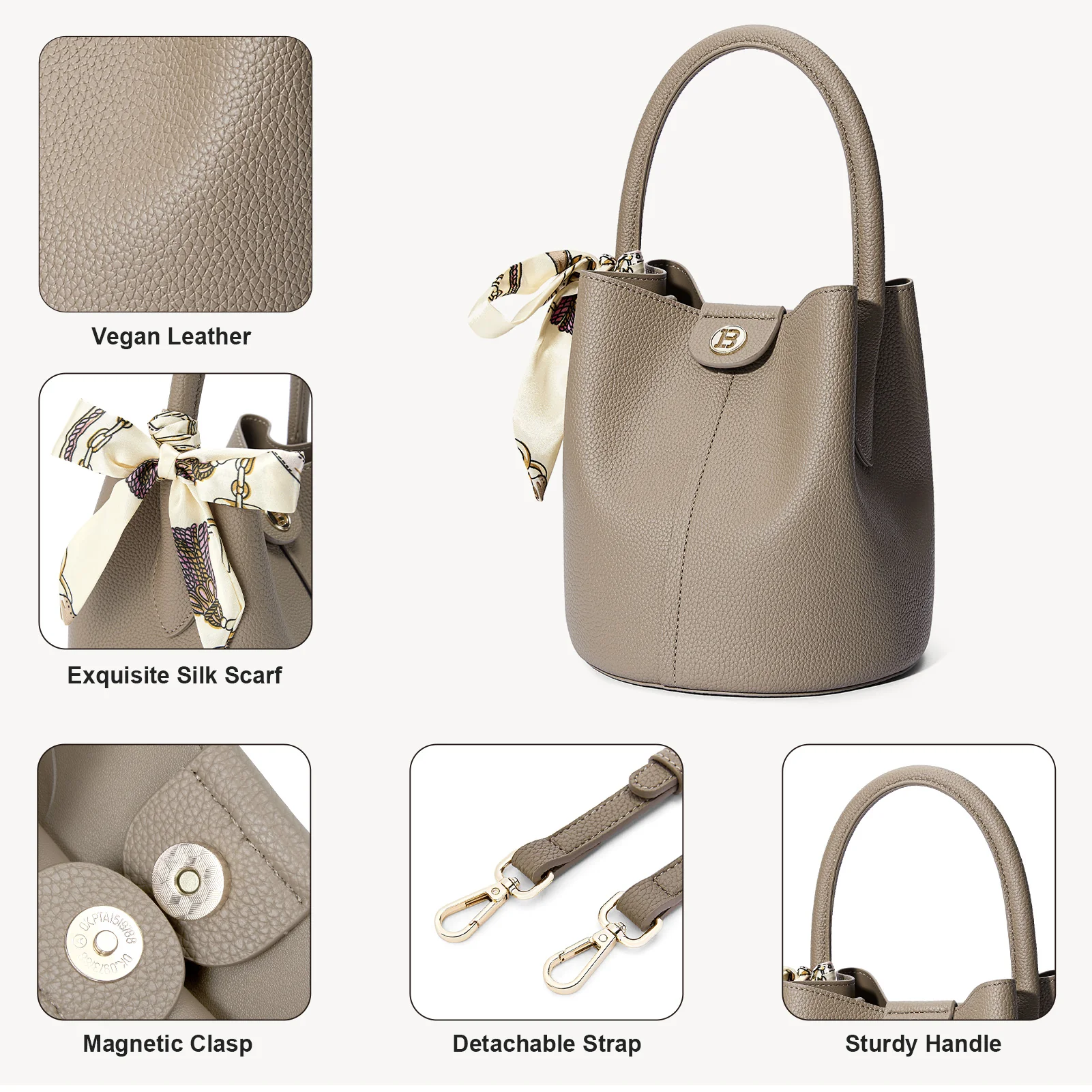 Harper Jones Bucket Bag – Chic Elegance with Versatile Style - Image 6