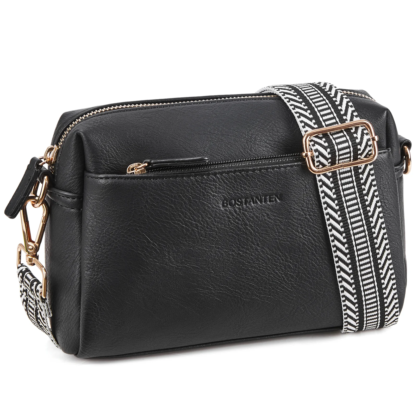 Nola Keep Your Essentials Organized with a Triple Zip Cell Phone Leather Handbag - Image 10