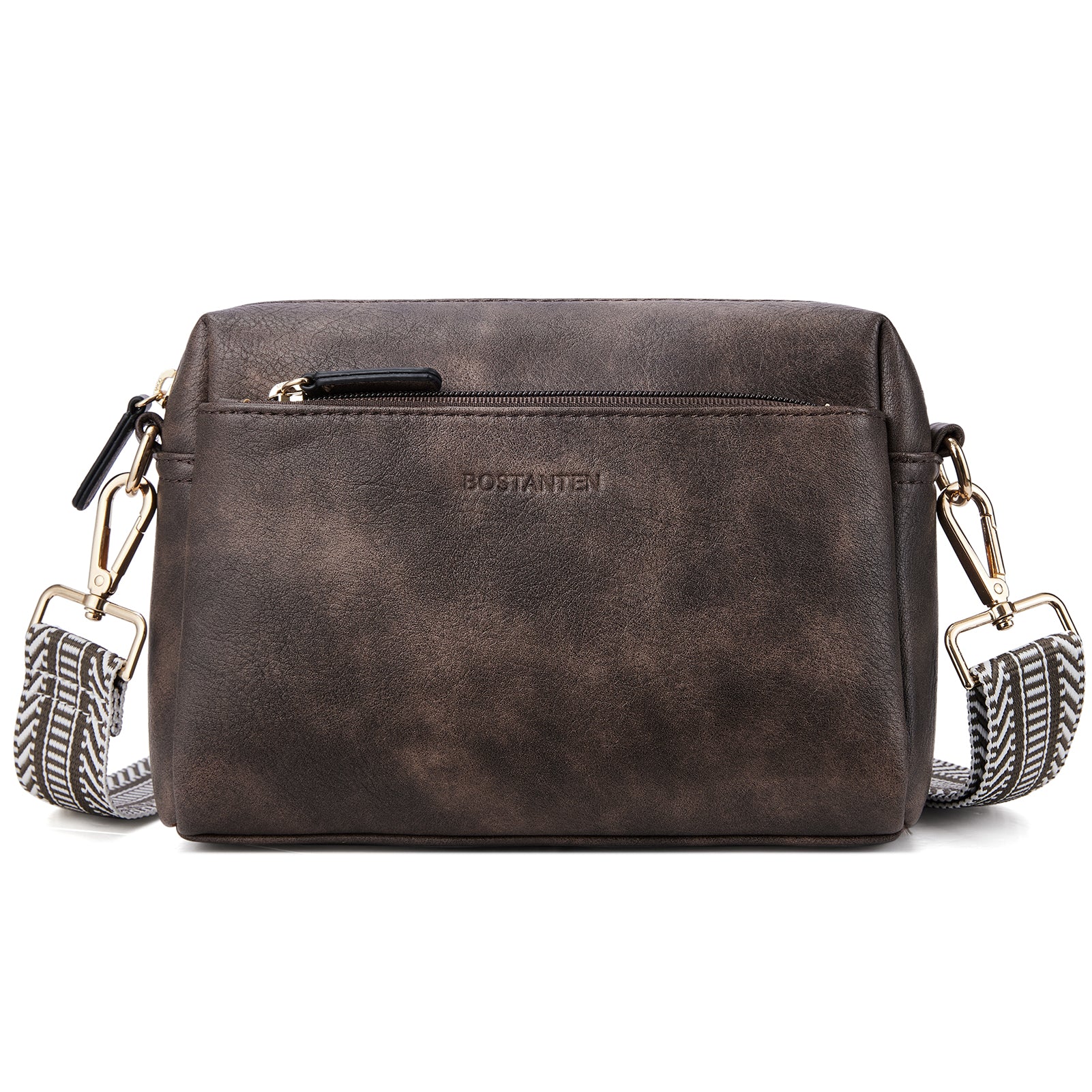 Nola Keep Your Essentials Organized with a Triple Zip Cell Phone Leather Handbag - Image 26