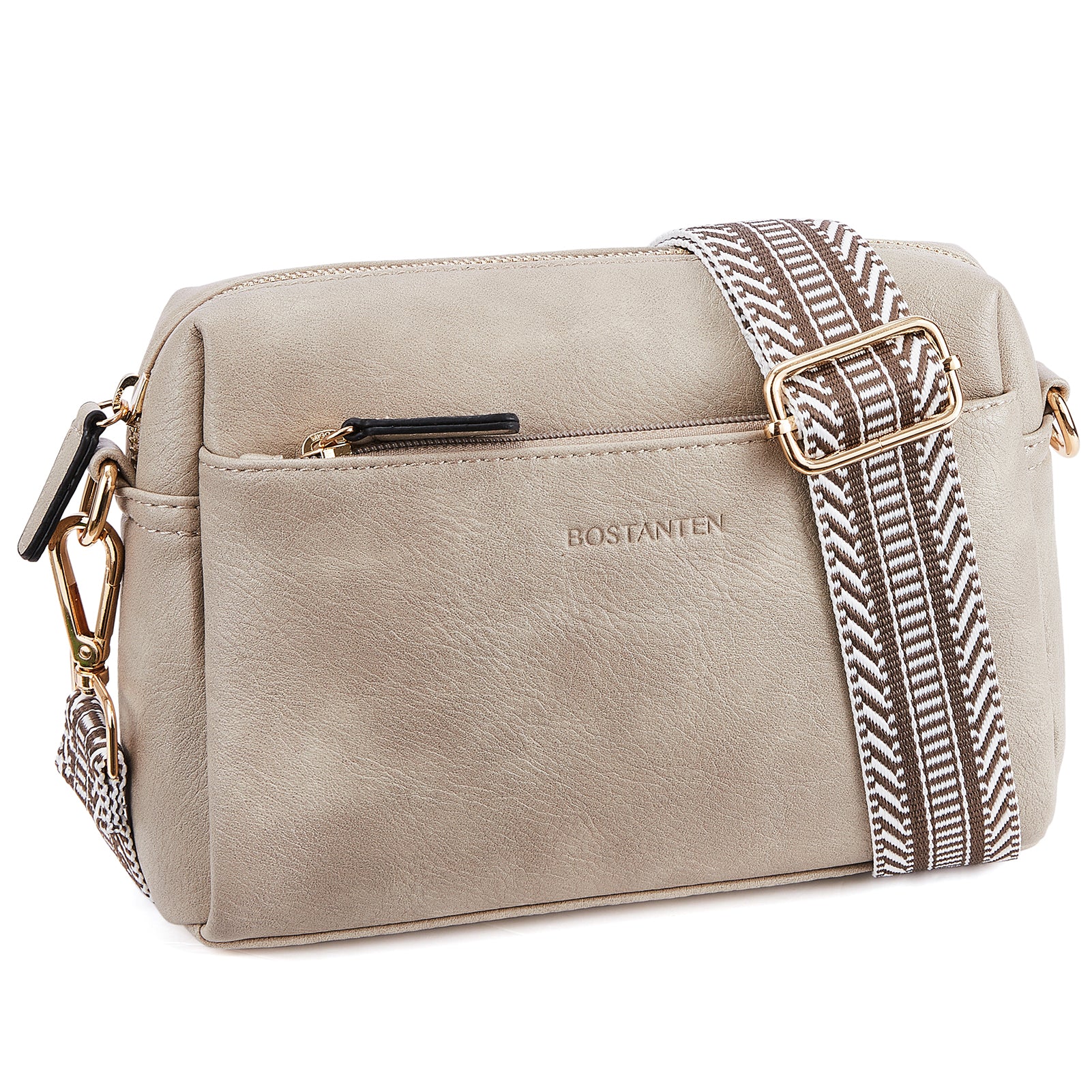 Nola Keep Your Essentials Organized with a Triple Zip Cell Phone Leather Handbag - Image 27