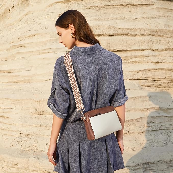 Nola Keep Your Essentials Organized with a Triple Zip Cell Phone Leather Handbag - Image 37