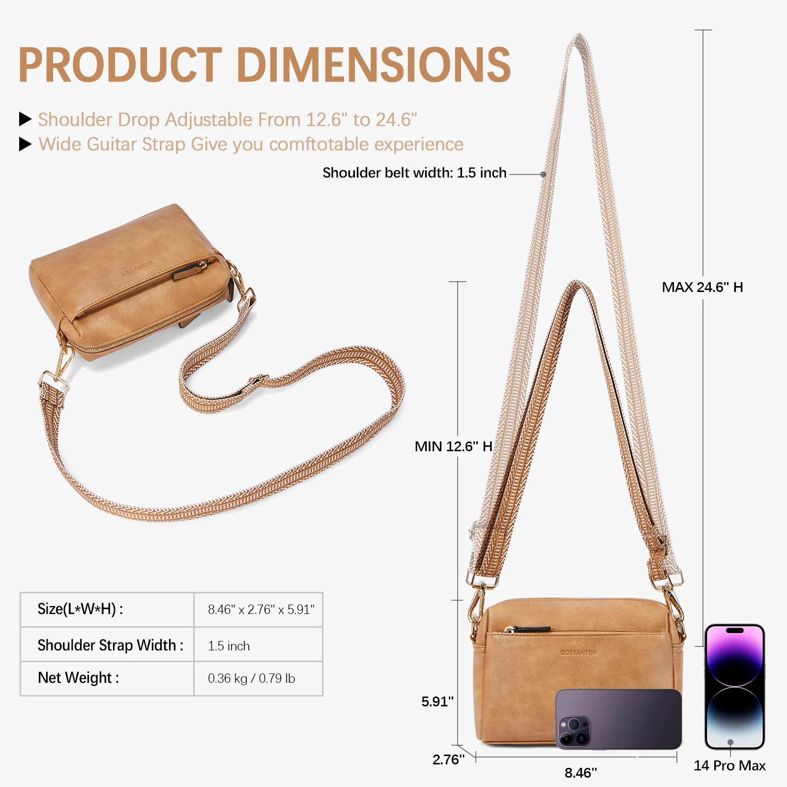 Nola Keep Your Essentials Organized with a Triple Zip Cell Phone Leather Handbag - Image 56
