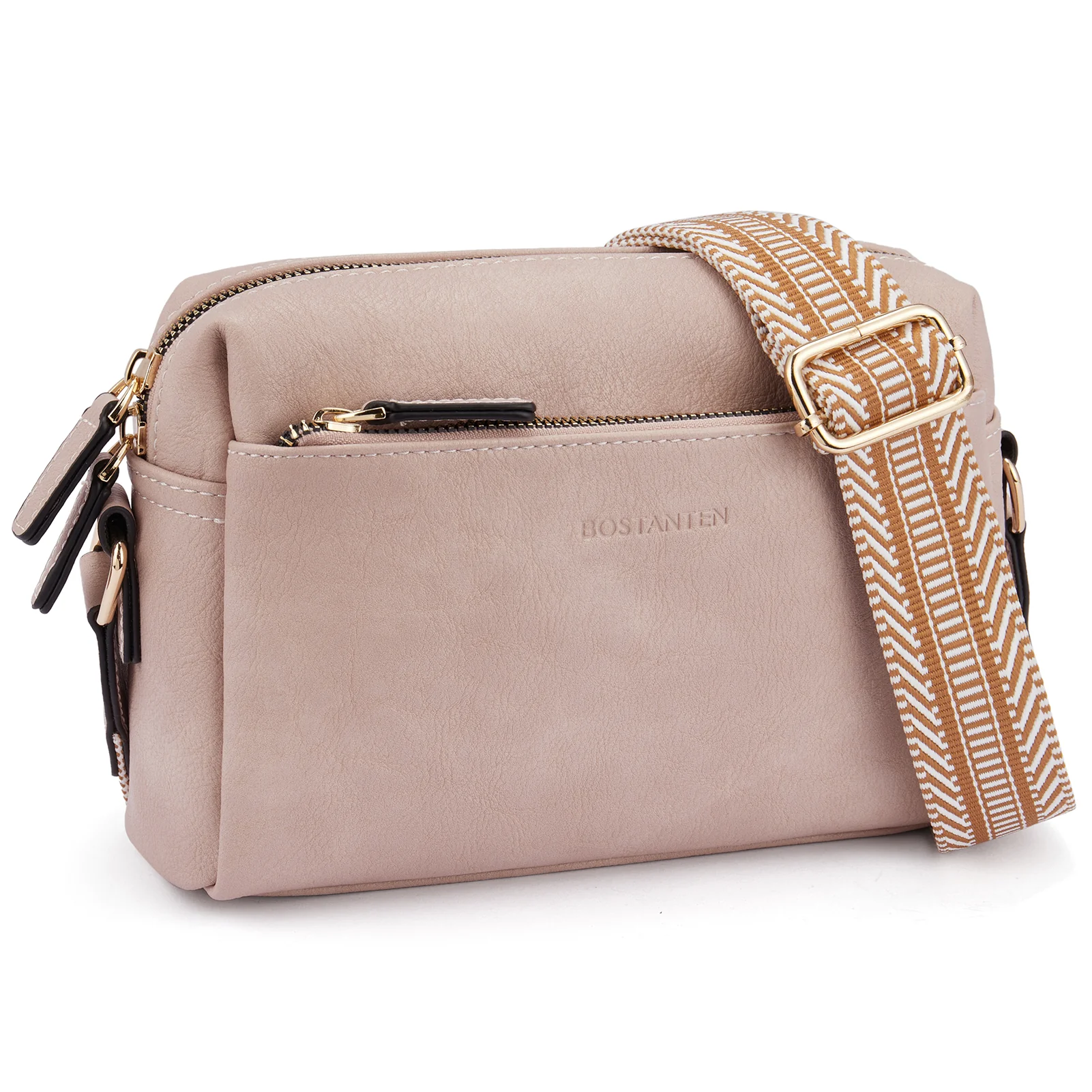 Nola Keep Your Essentials Organized with a Triple Zip Cell Phone Leather Handbag - Image 82