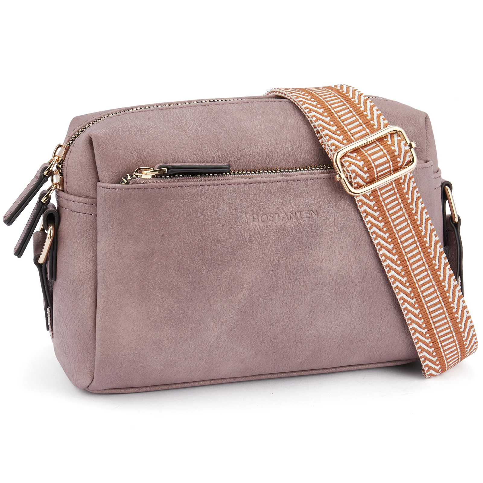 Nola Keep Your Essentials Organized with a Triple Zip Cell Phone Leather Handbag - Image 89