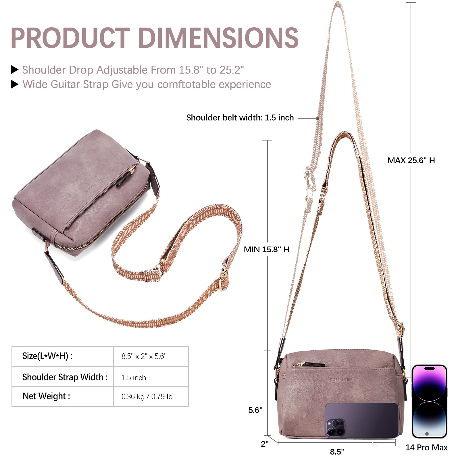 Nola Keep Your Essentials Organized with a Triple Zip Cell Phone Leather Handbag - Image 91