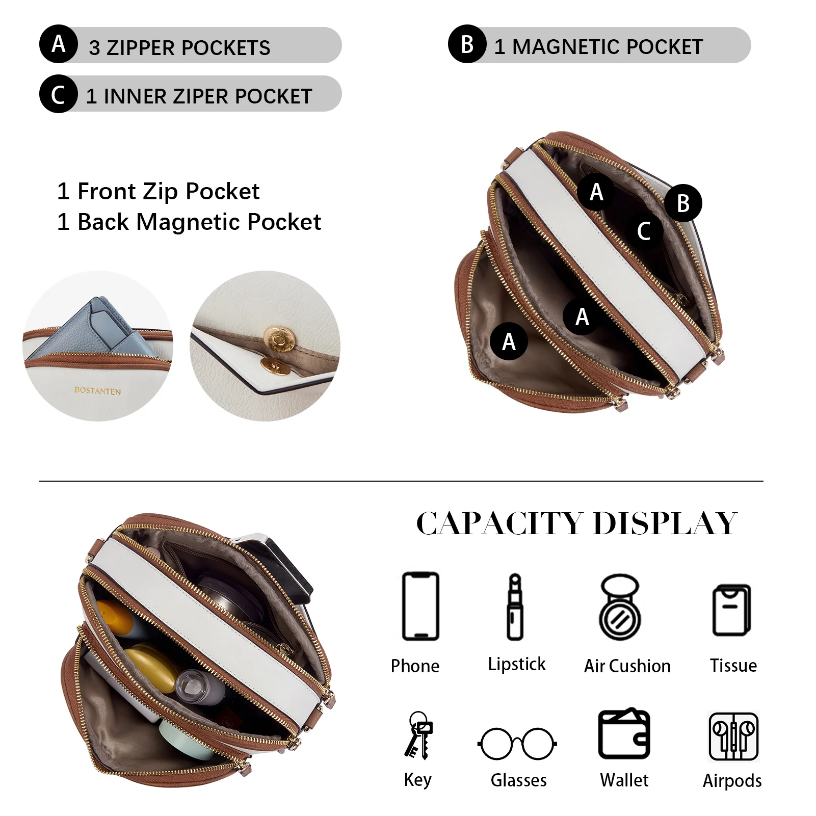 Nola Stay Hands-Free and Organized with a Small Crossbody Purse for Travel - Image 3