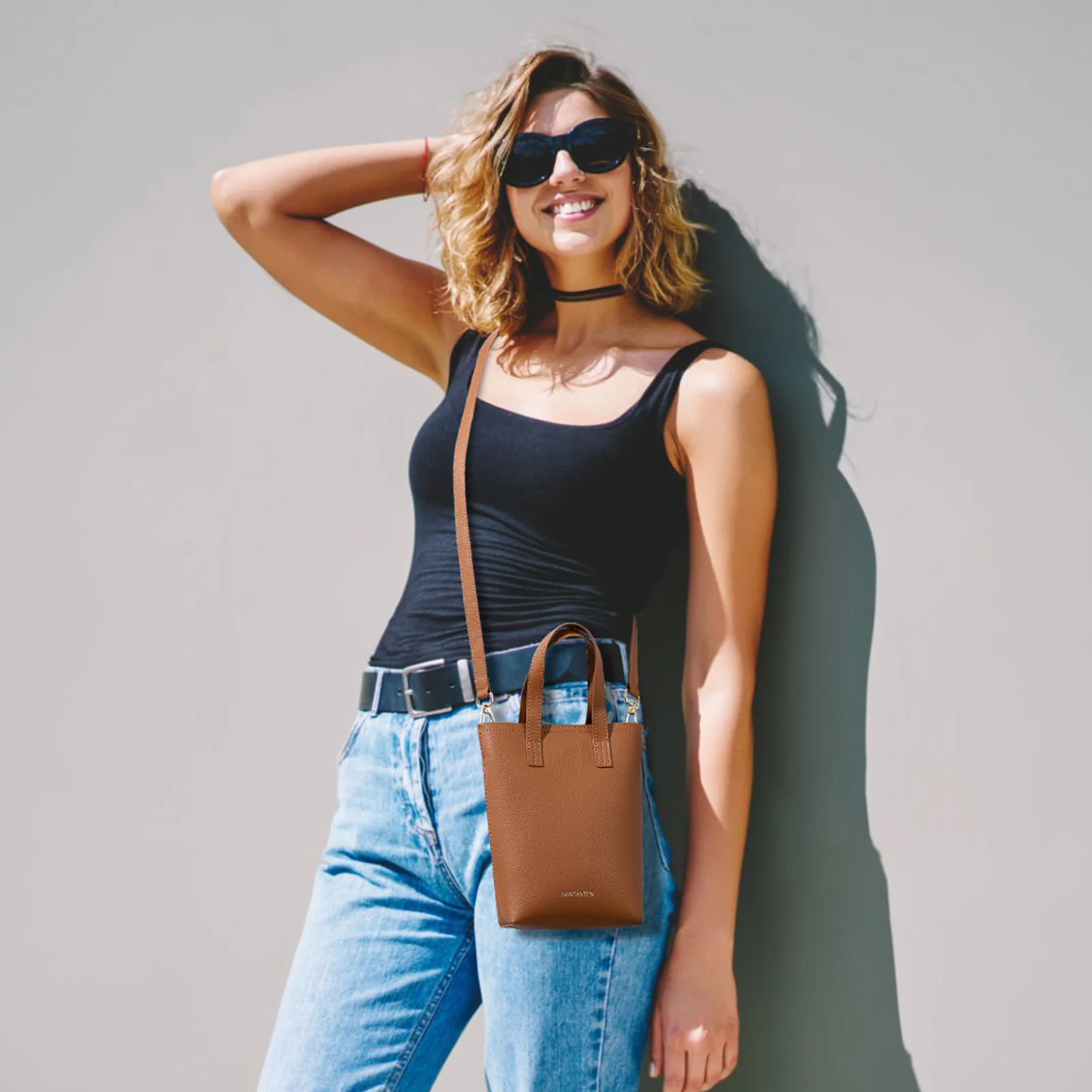 Evelyn Trendy Phone Crossbody Bag - Built in Card Slots - Image 18