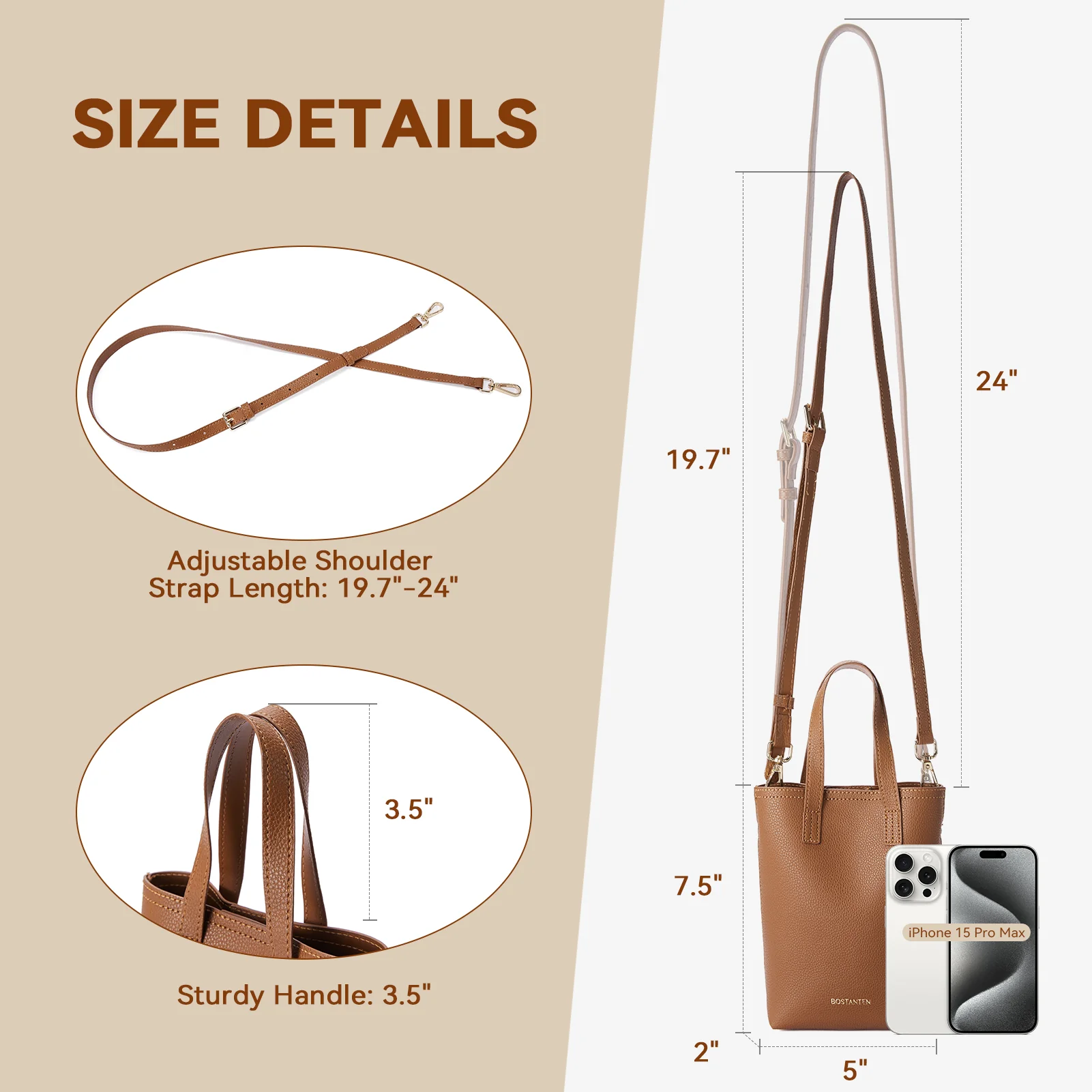 Evelyn Trendy Phone Crossbody Bag - Built in Card Slots - Image 19