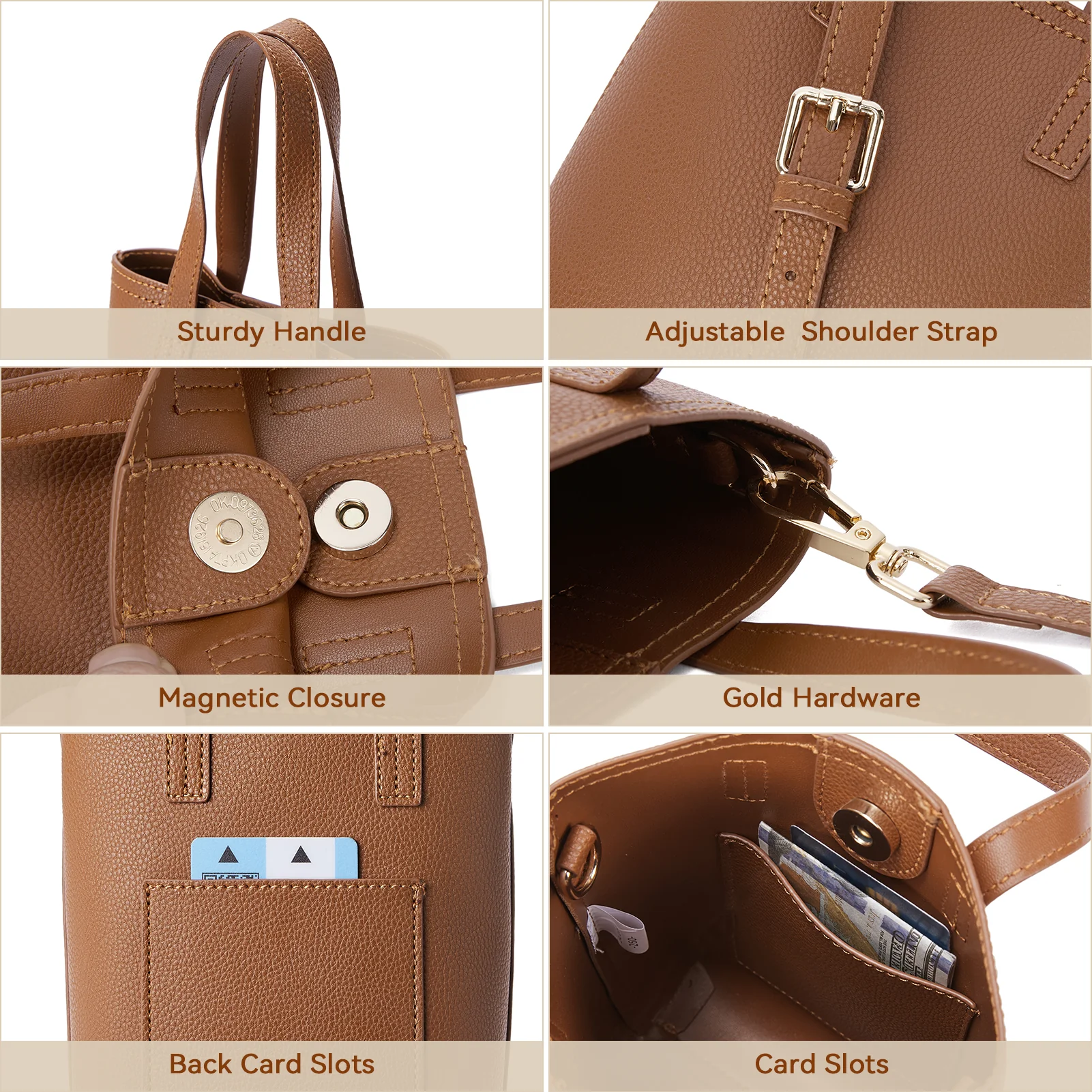 Evelyn Trendy Phone Crossbody Bag - Built in Card Slots - Image 20