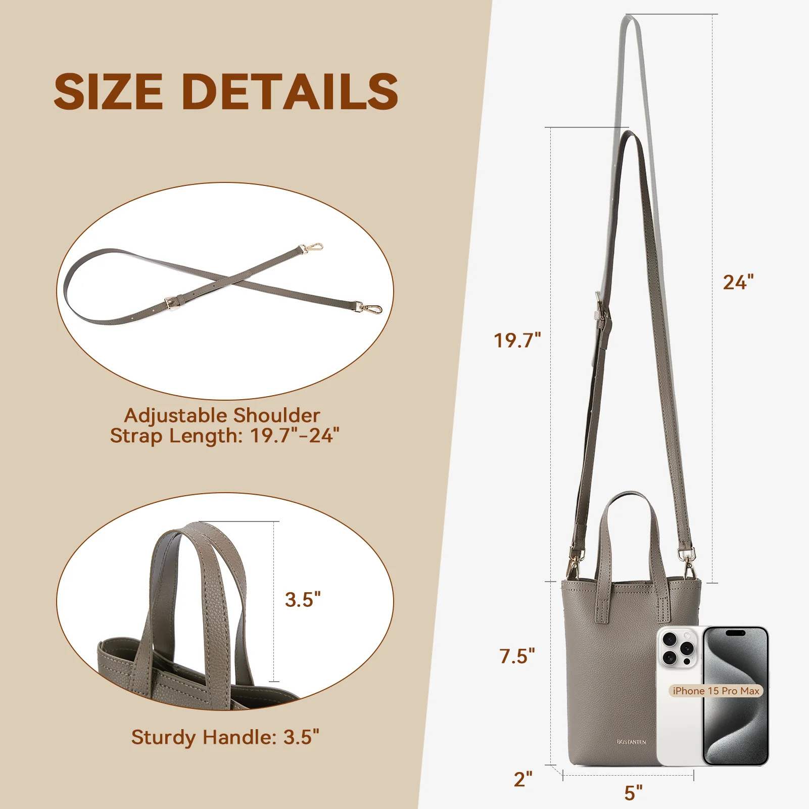 Evelyn Trendy Phone Crossbody Bag - Built in Card Slots - Image 26