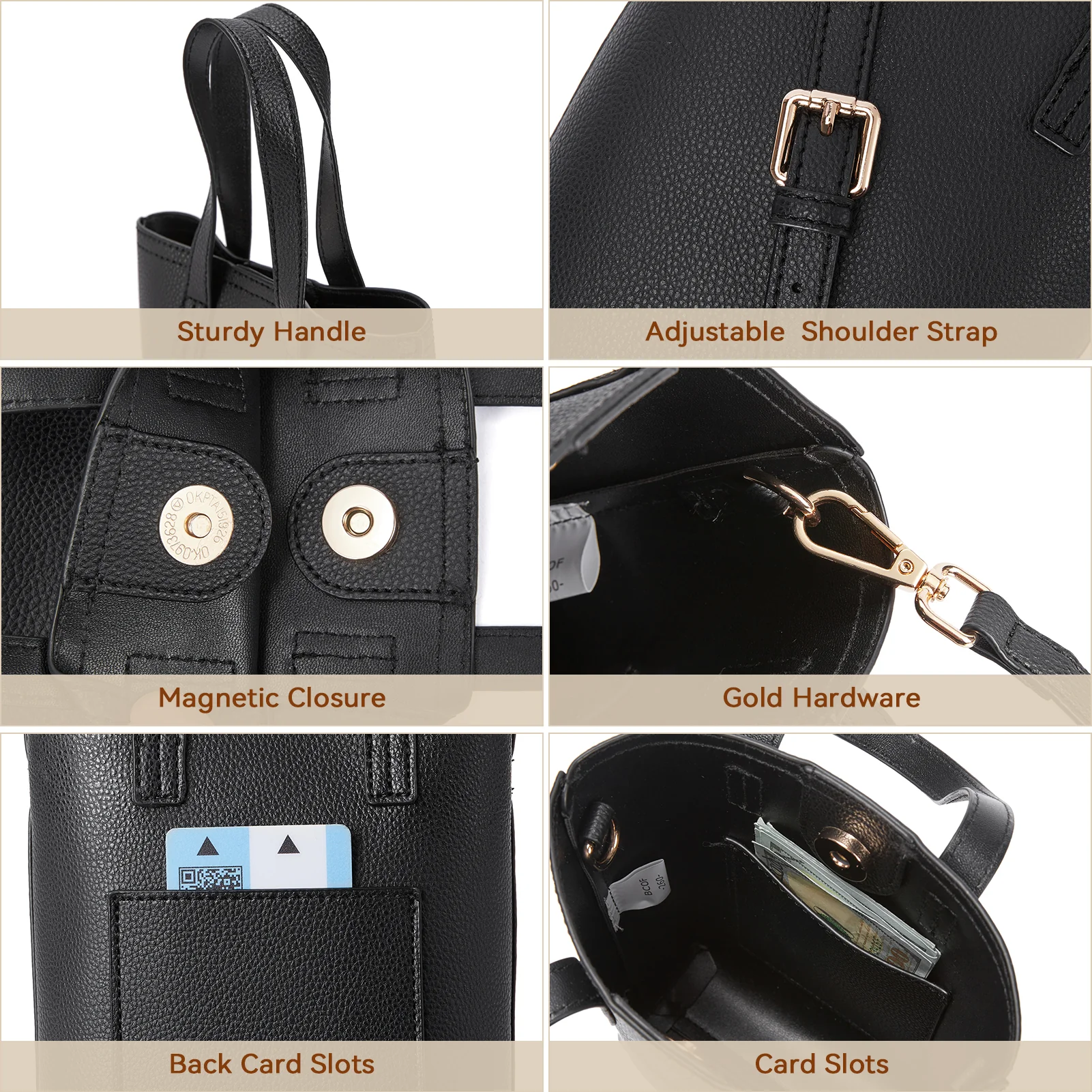 Evelyn Trendy Phone Crossbody Bag - Built in Card Slots - Image 5