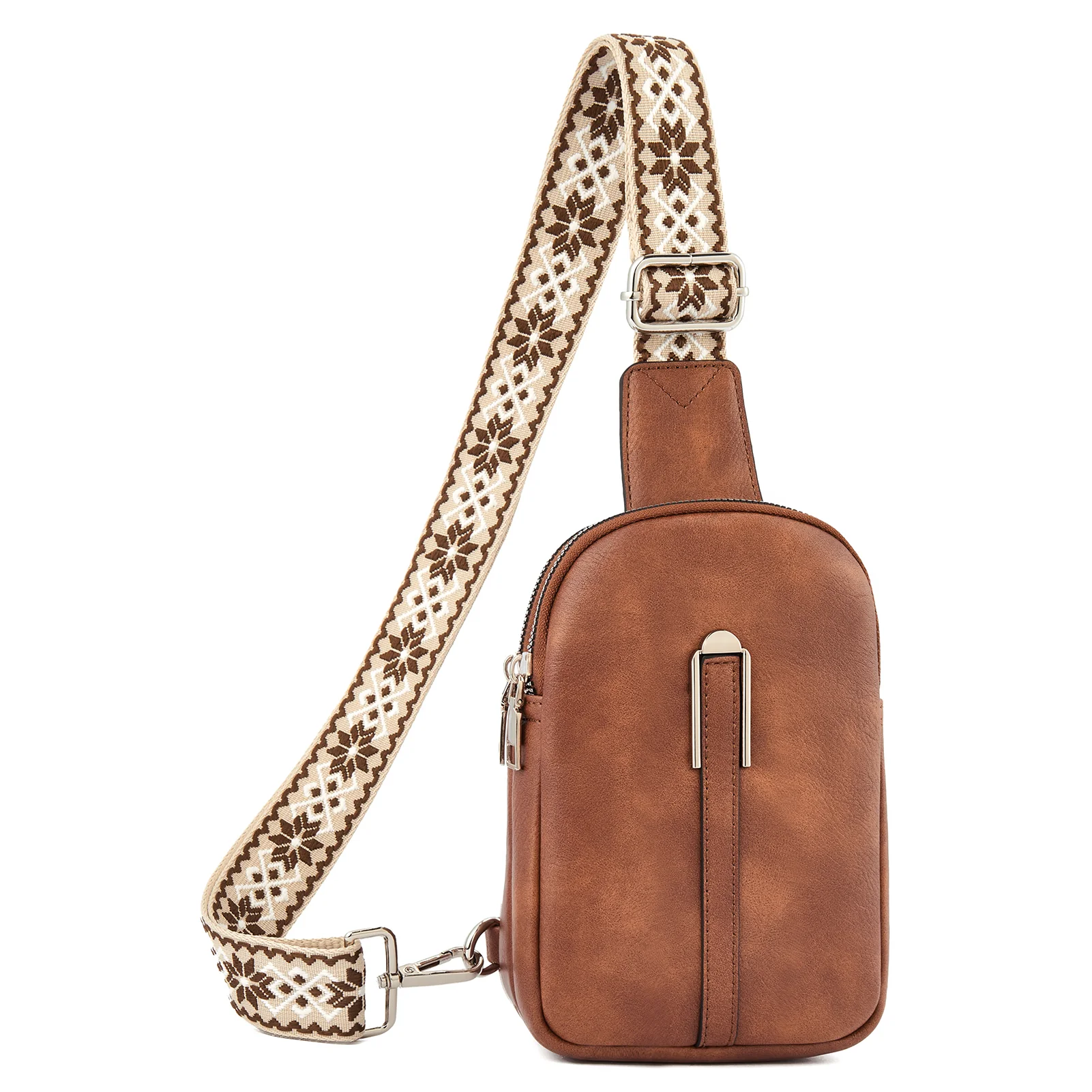 Aurora Adjustable Embroidered Shoulder Strap  Crossbody Bag for Women - Image 17