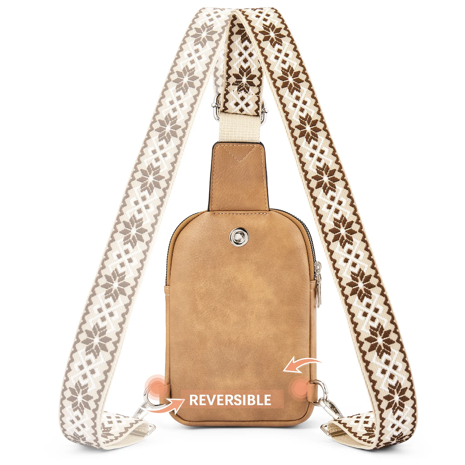 Aurora Adjustable Embroidered Shoulder Strap  Crossbody Bag for Women - Image 30
