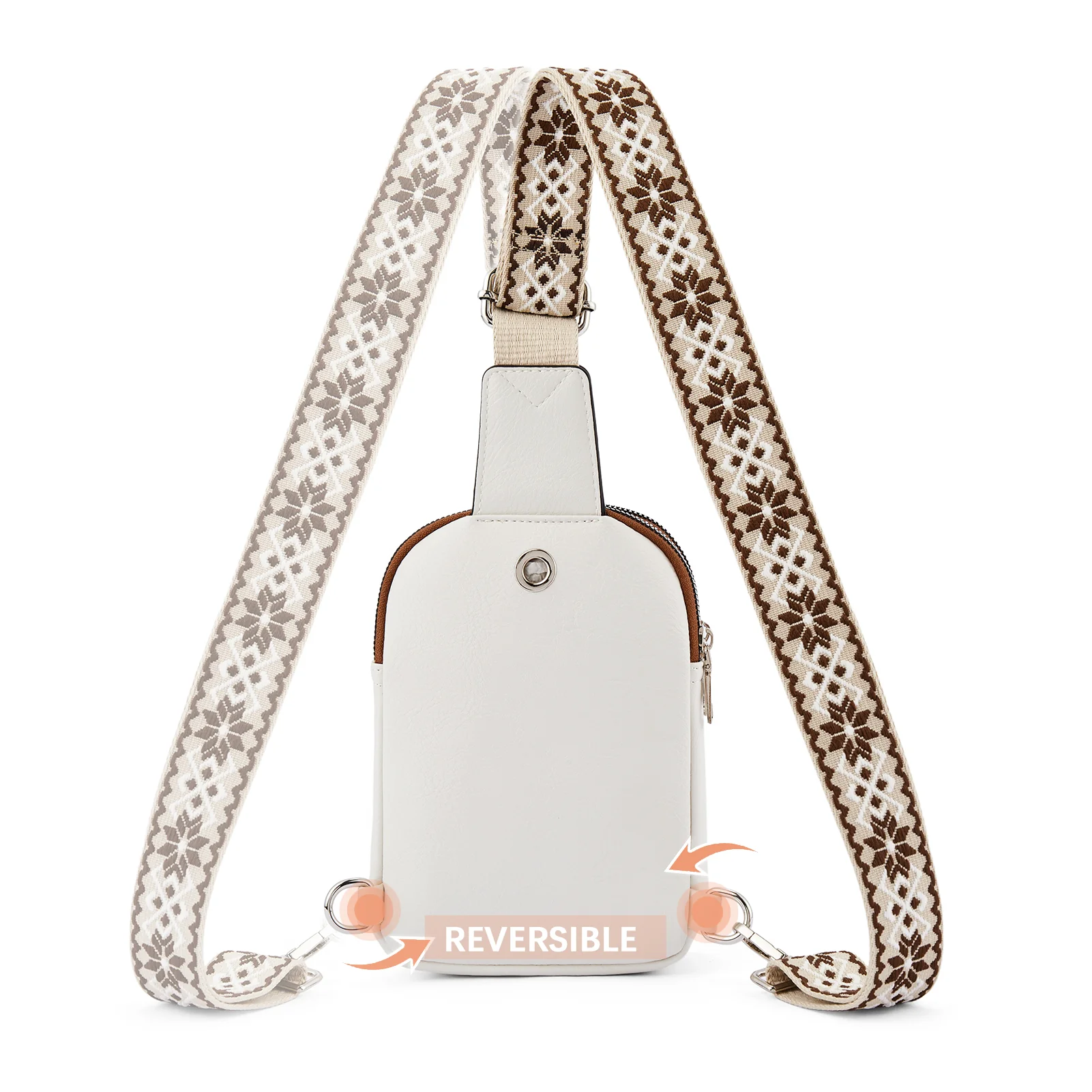 Aurora Adjustable Embroidered Shoulder Strap  Crossbody Bag for Women - Image 41