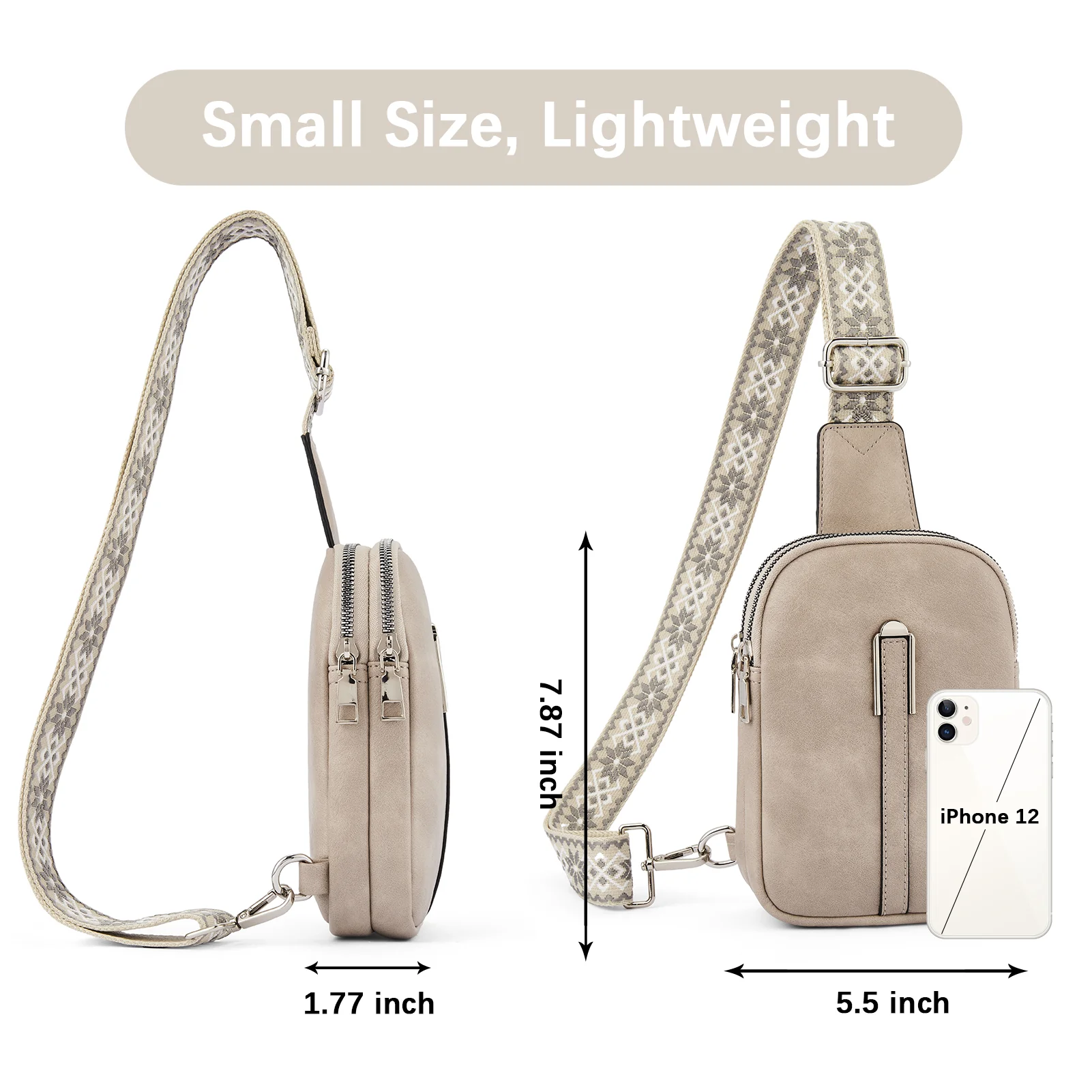 Aurora Adjustable Embroidered Shoulder Strap  Crossbody Bag for Women - Image 46